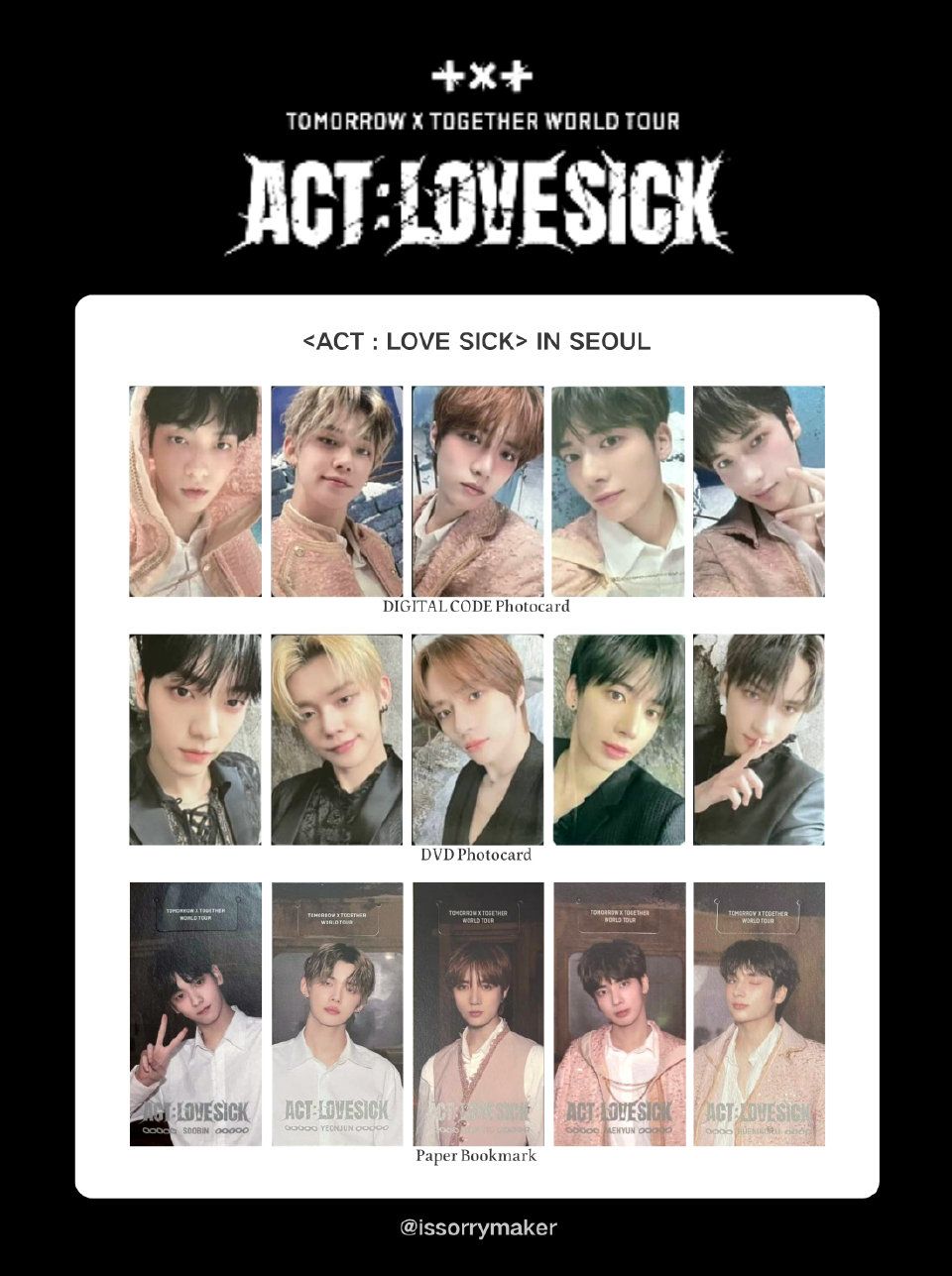 WORLD TOUR ＜ACT : LOVE SICK＞ IN SEOUL 未拆（無特典）