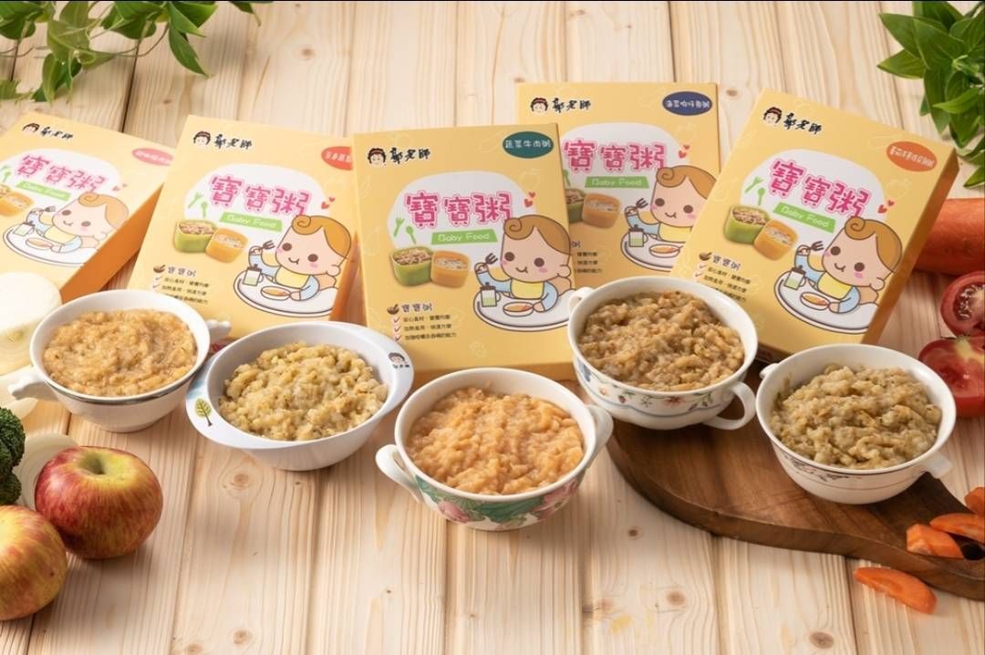 郭老師｜６ｍ粥（１５０克/包）、８ｍ蔬食粥（１5０克/包）、１２ｍ燴料（１００克/包）｜