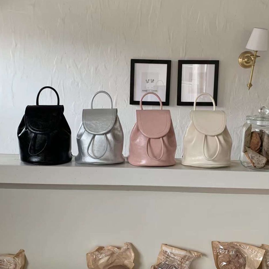 Simple👜油蠟皮迷你後背包