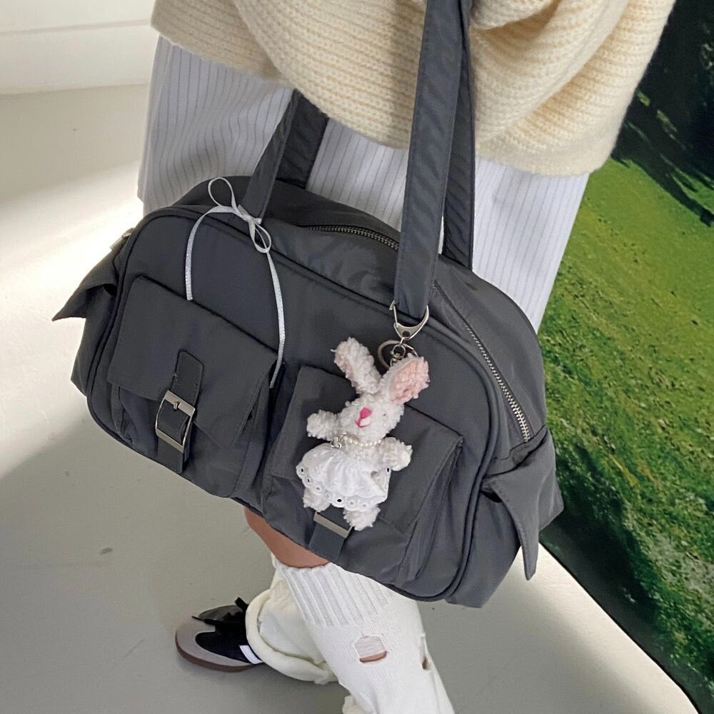 🌸東大門選品🇰🇷 多口袋尼龍肩背包 旅行包 6color