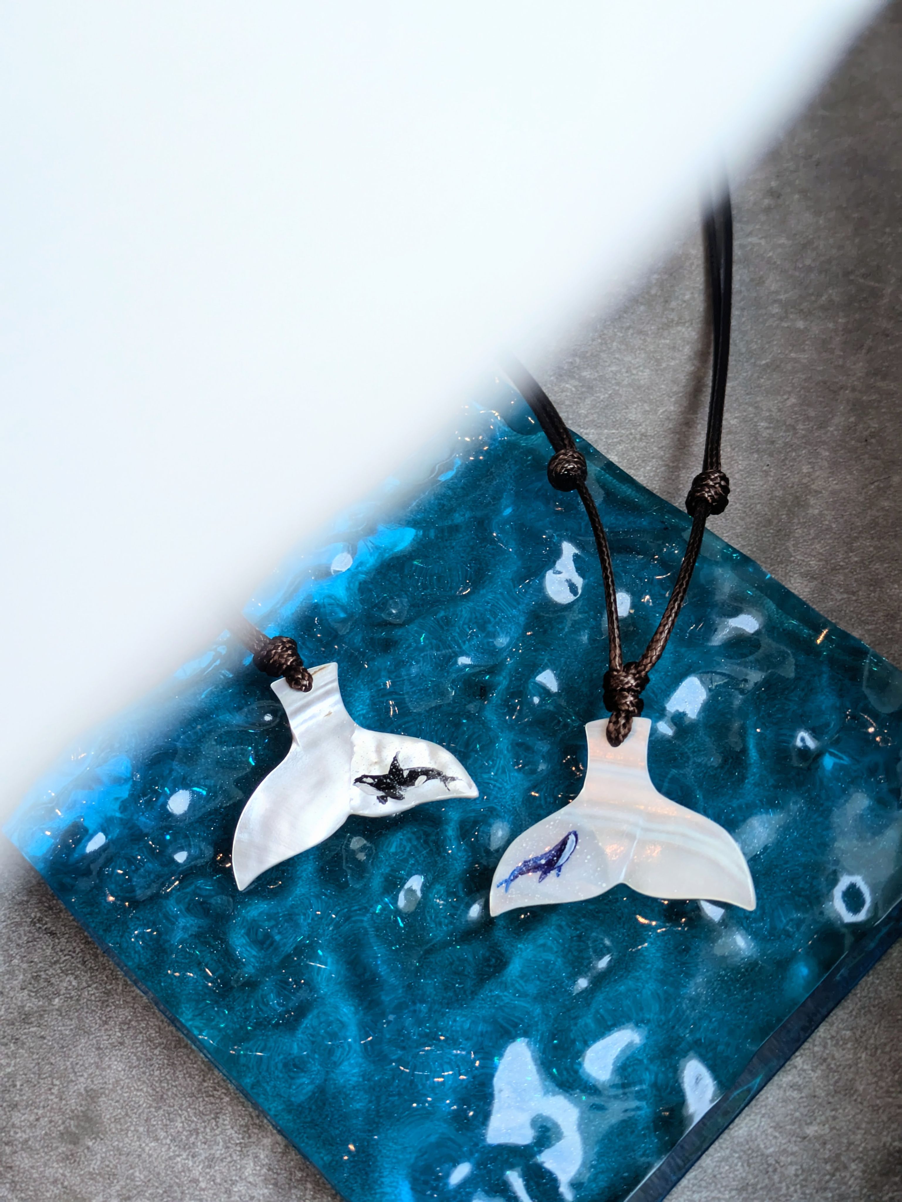 貝殼魚尾52hz鳴唱手編項鍊 ∗ ੯•⬮＼🐋🎶