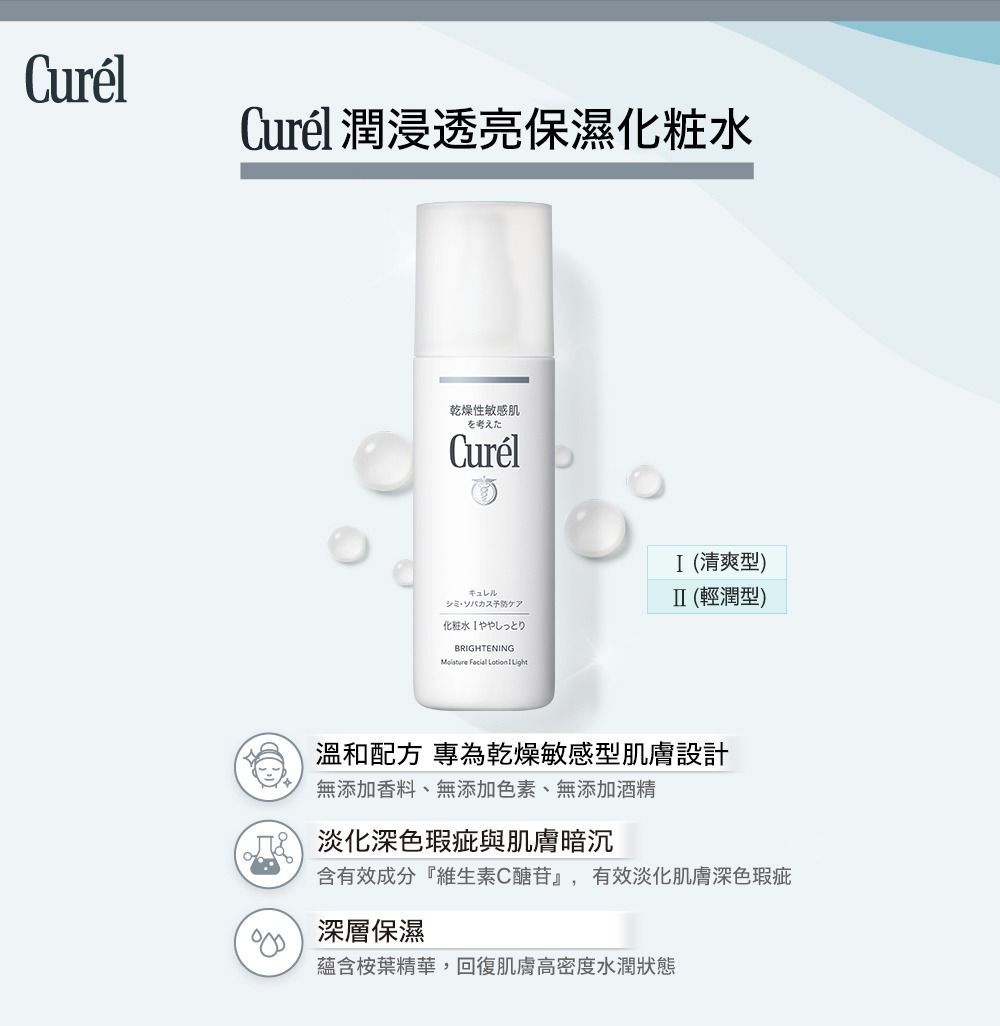 Curel珂潤保濕化粧水II（輕潤）150ml