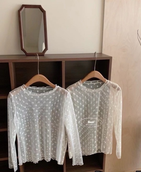 [JYL_shop]小花內搭透膚上衣