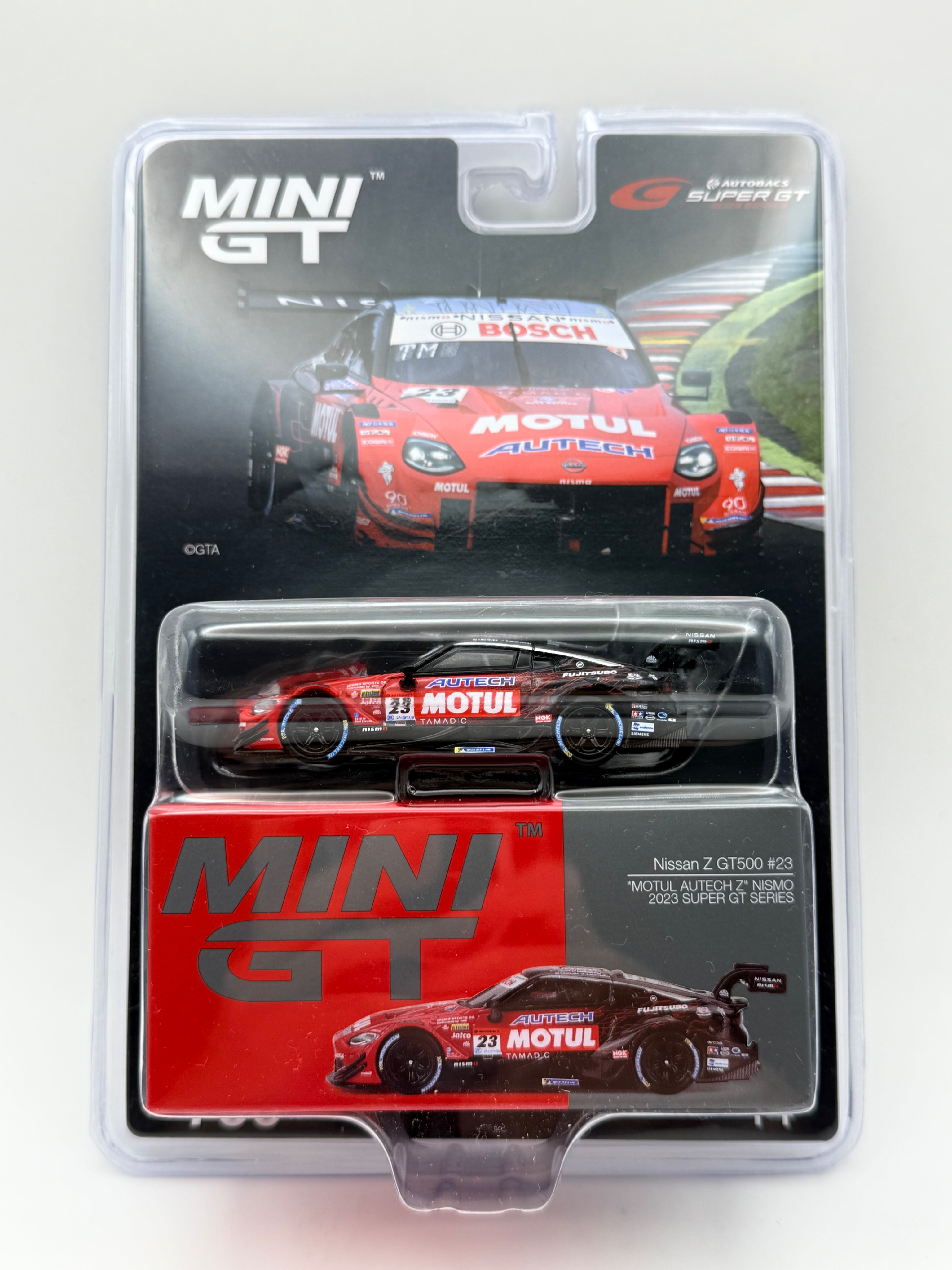 MINIGT 756吊卡 Nissan Z GT500 #23 ＂MOTUL AUTECH Z＂ NISMO 2023