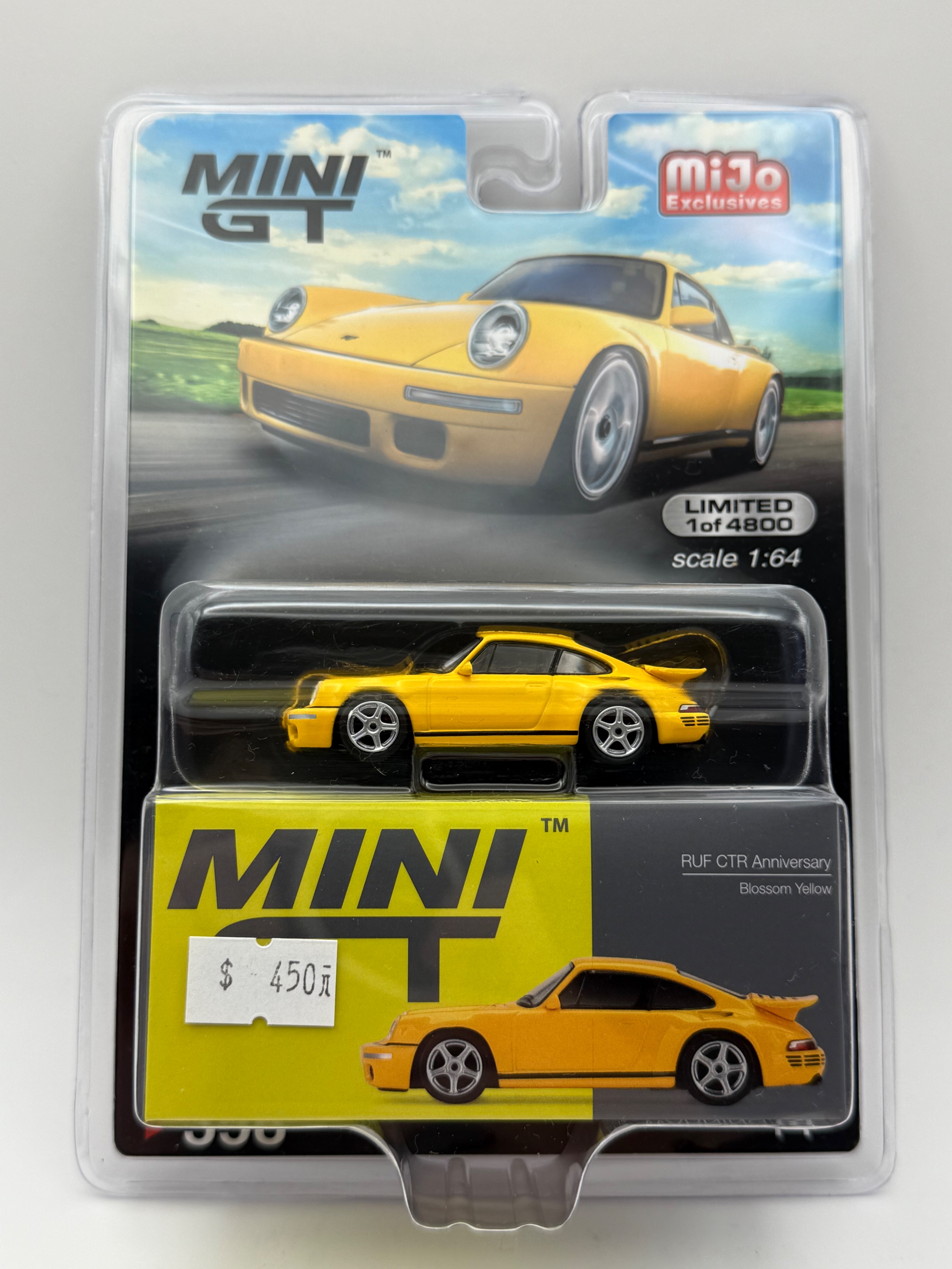 MINIGT 358 RUF CTR Anniversary Blossom Yellow