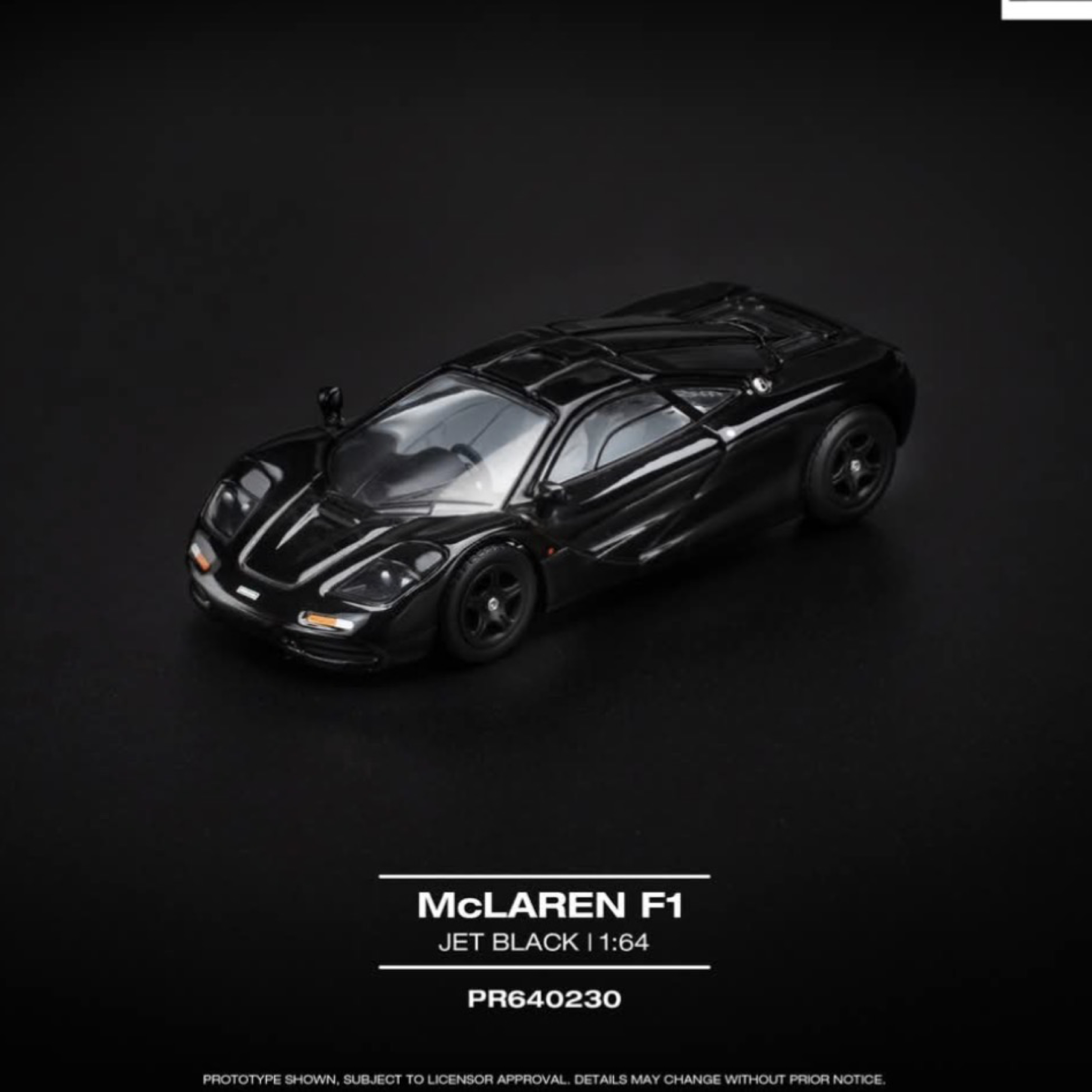 POP RACE 0230 McLAREN F1 - JET BLACK