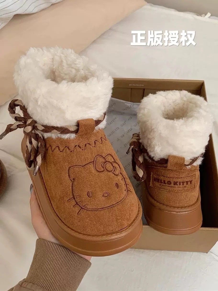 hellokitty雪靴- 百搭保暖雪靴 3color （正版授權）
