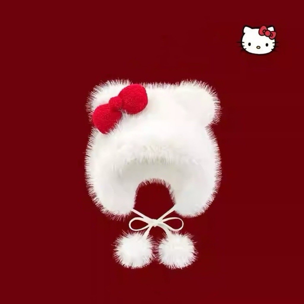 hellokitty毛絨帽