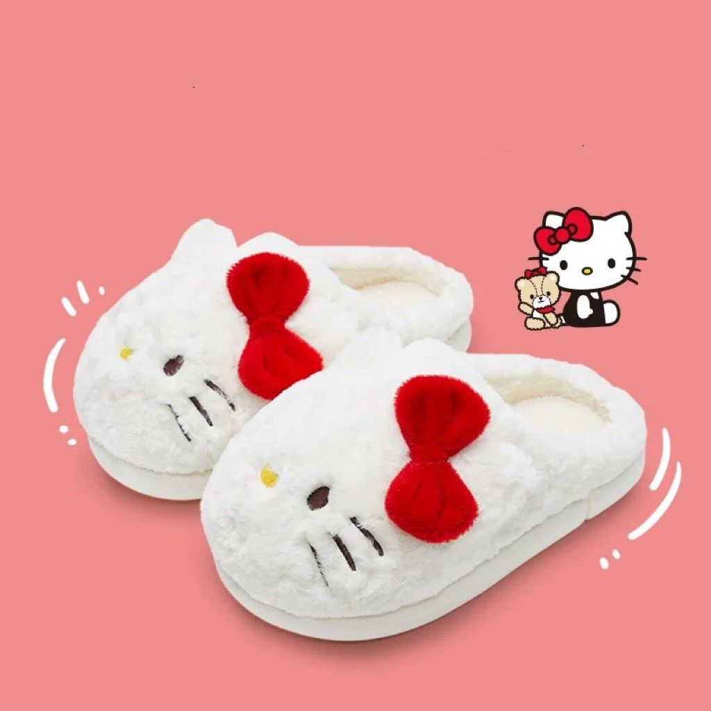 🌟部分現貨🌟三麗鷗毛絨拖-4款可選 hellokitty，庫洛米、美樂蒂、大耳狗