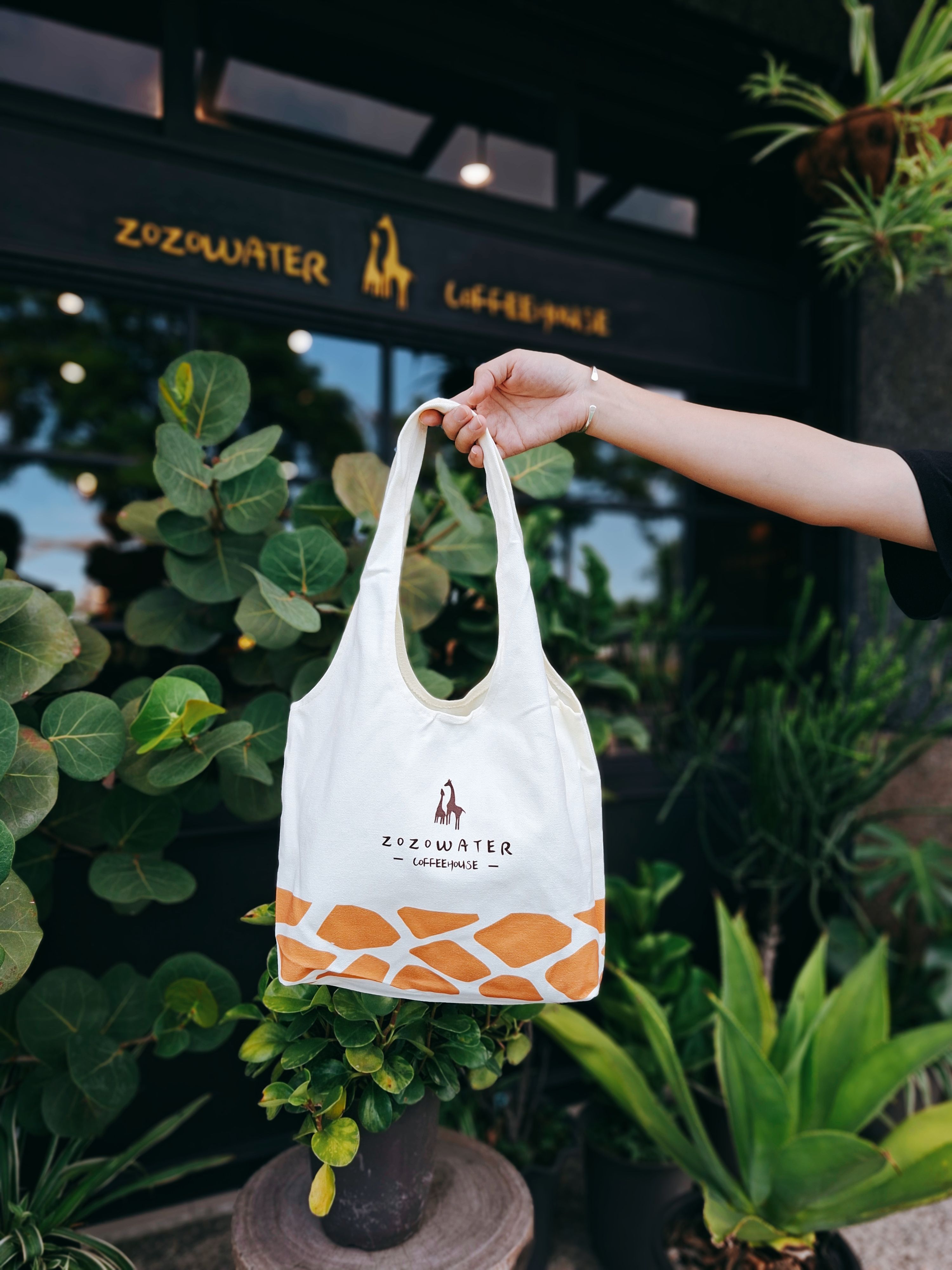 Zozowatercafe格言帆布袋