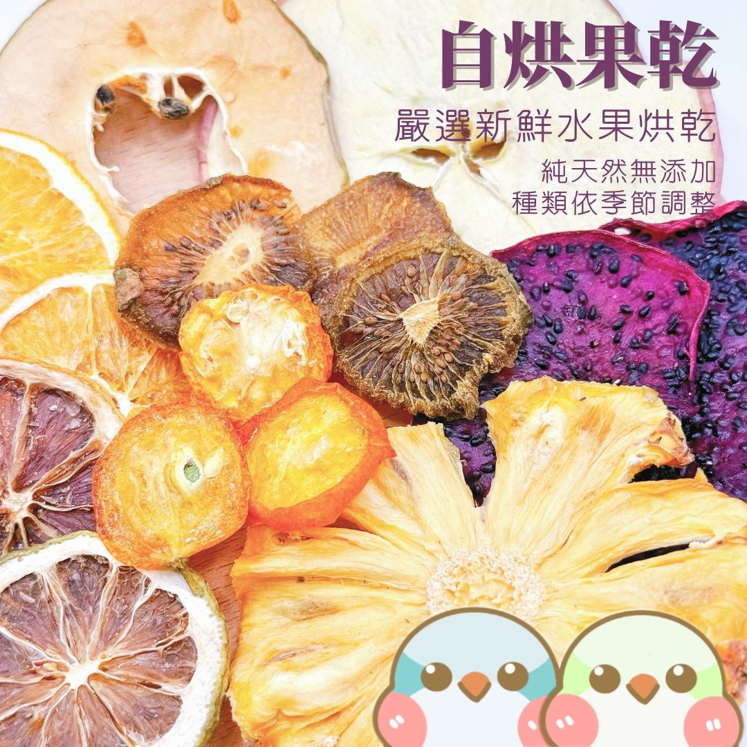《奶瓜日常》自烘果乾 - 鸚鵡零食 小寵零食 低溫烘乾 水果乾