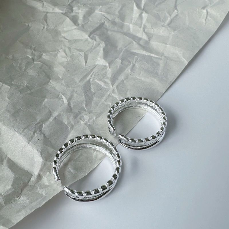 925silver🩶雙層鏈條造型開口戒｜點圖片看更多