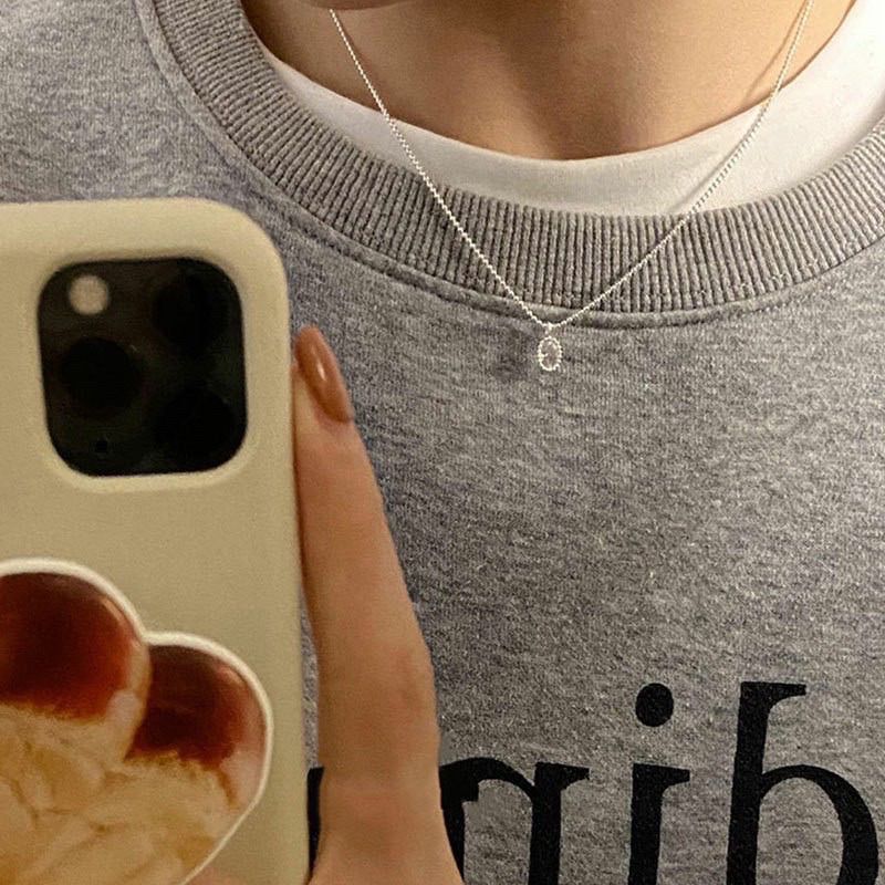 925silver🩶法式小復古圓鑽項鍊｜點圖片看更多