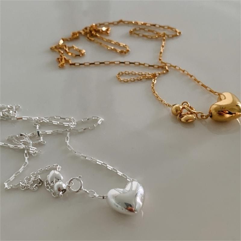 925silver🩶韓版鎖鏈愛心項鍊｜點圖片看更多