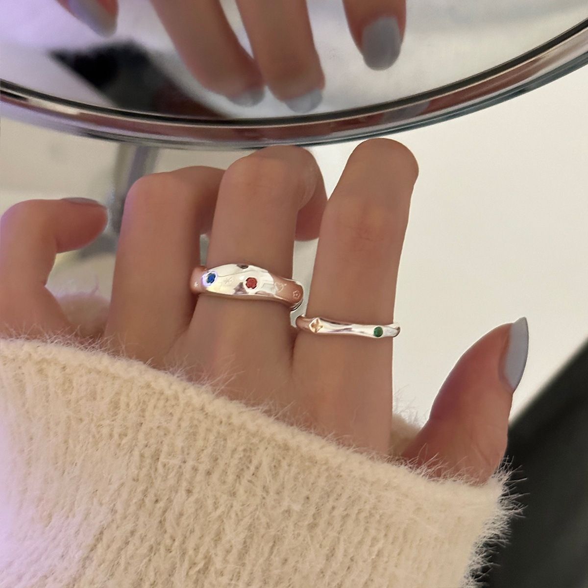 925silver🩶彩色鋯石系列戒指｜點圖片看更多