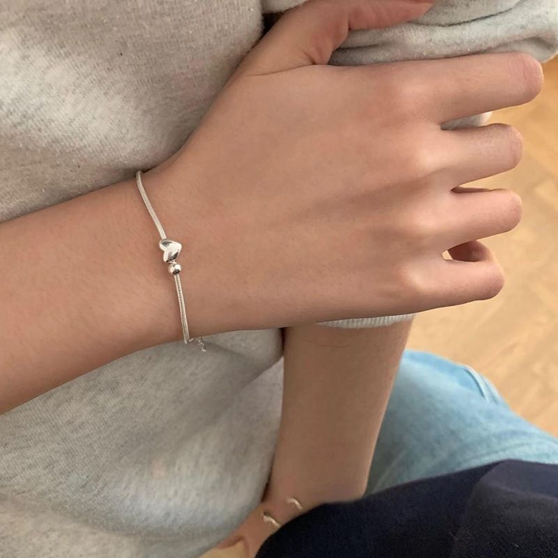 金屬愛心圓珠手鍊｜點圖片看更多