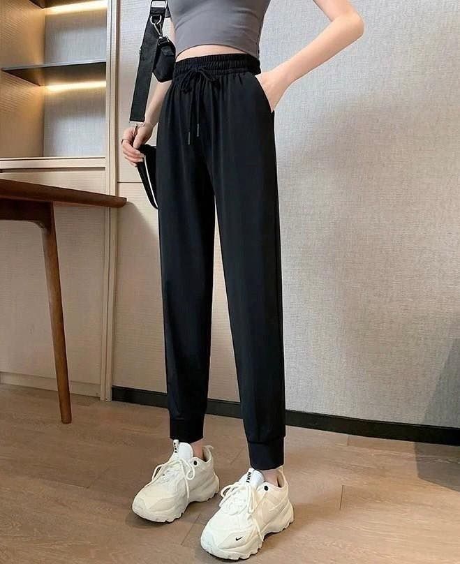 ✔️涼感冰絲顯瘦速乾哈倫褲