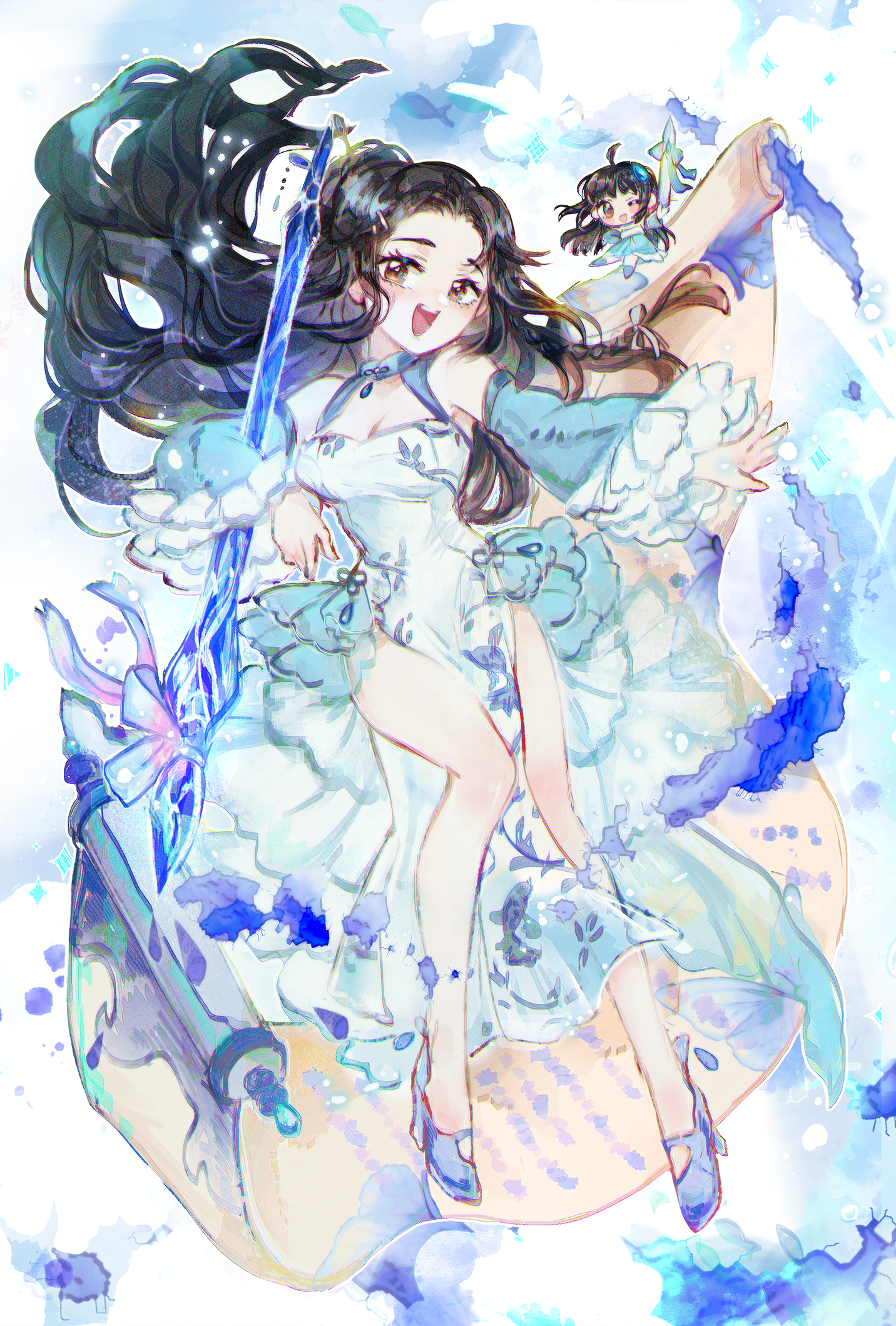 加筆二創小說双面明信片