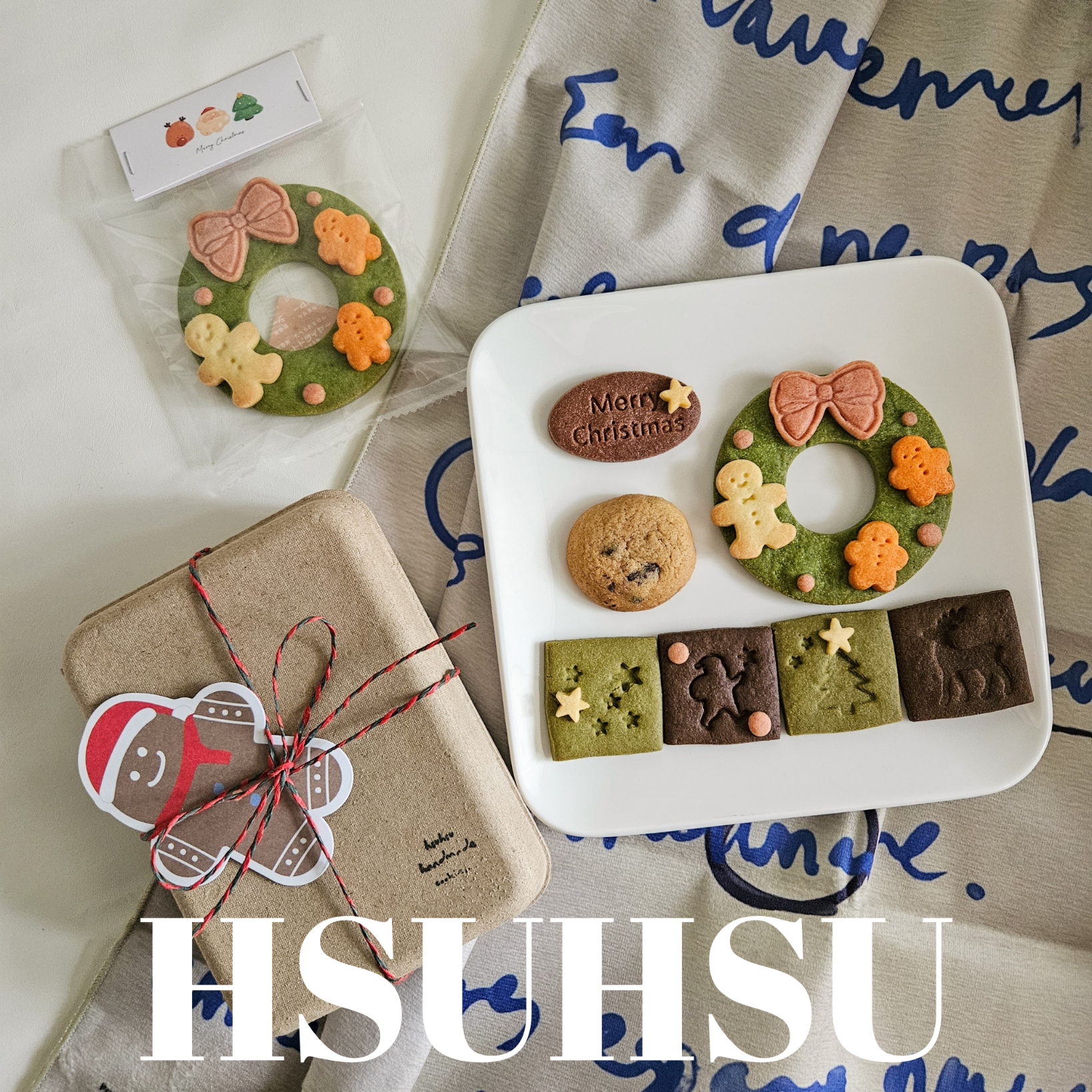 聖誕祝福餅乾