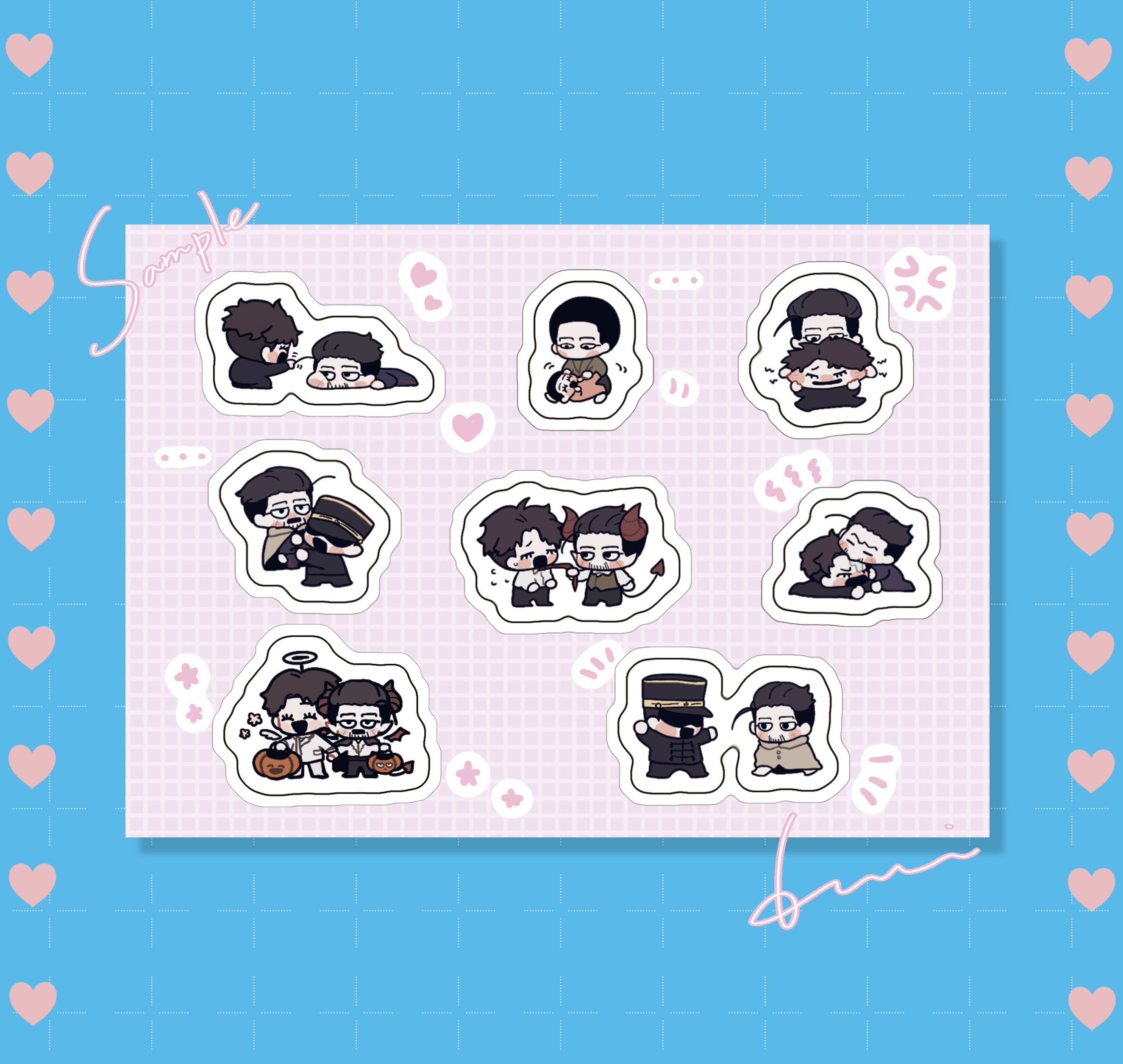 黃金神威 勇尾 花澤勇作x尾形百之助 貼紙