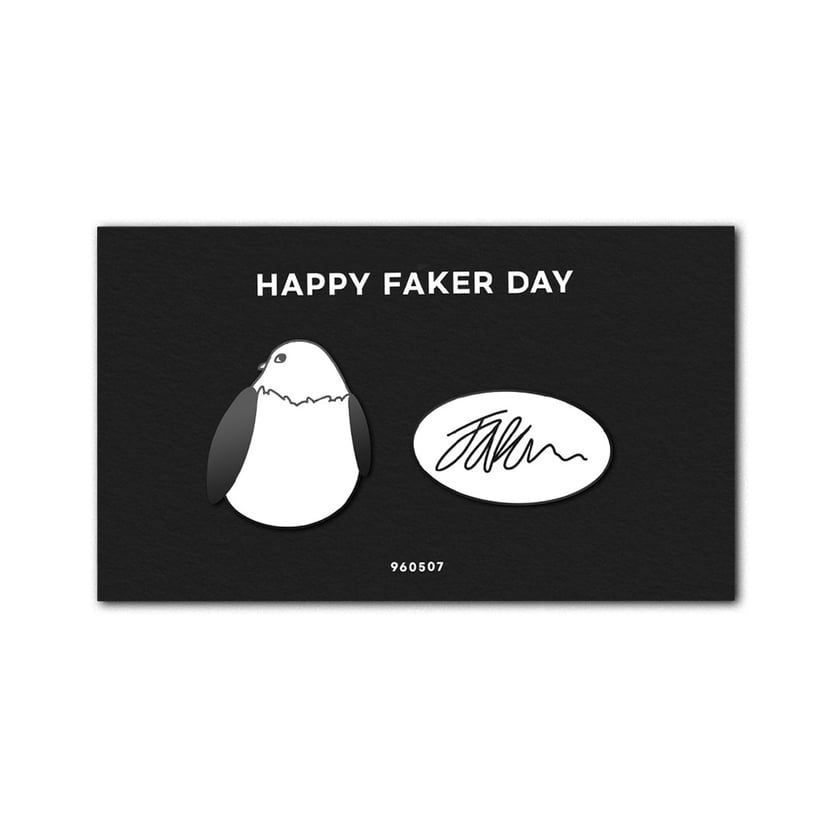 FAKER 會員限定 生日徽章組