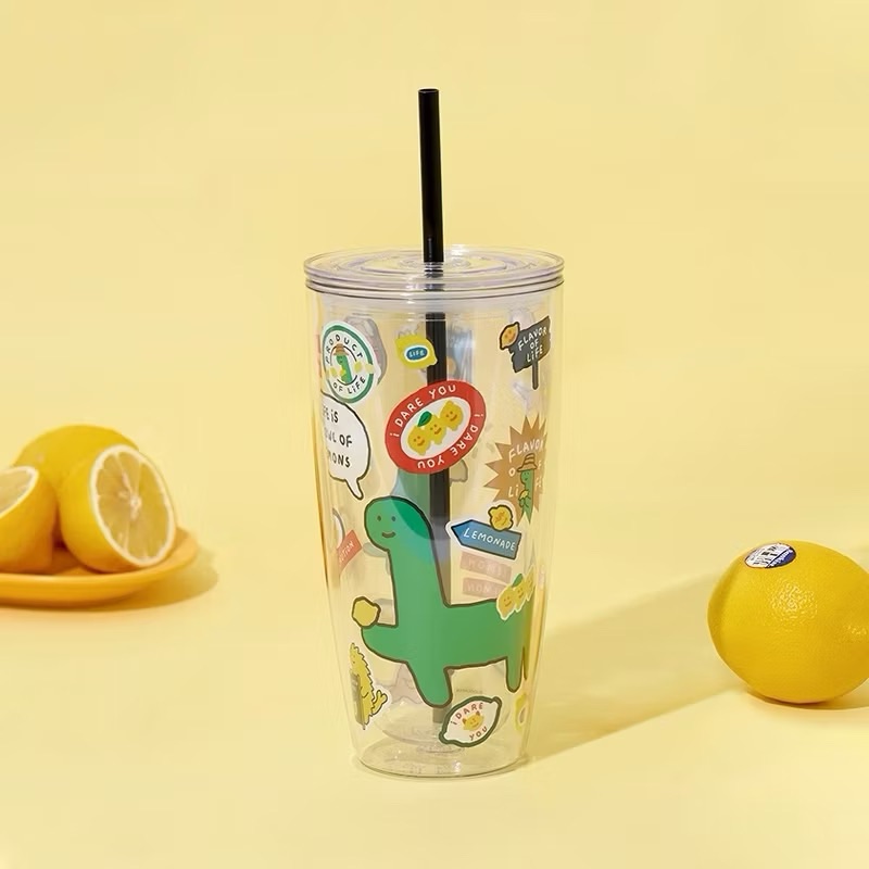 𝗸𝗼𝗶𝗸𝗼𝗶｜現貨 LINE FRIENDS JOGUMAN檸檬水系列吸管杯冷飲杯大容量
