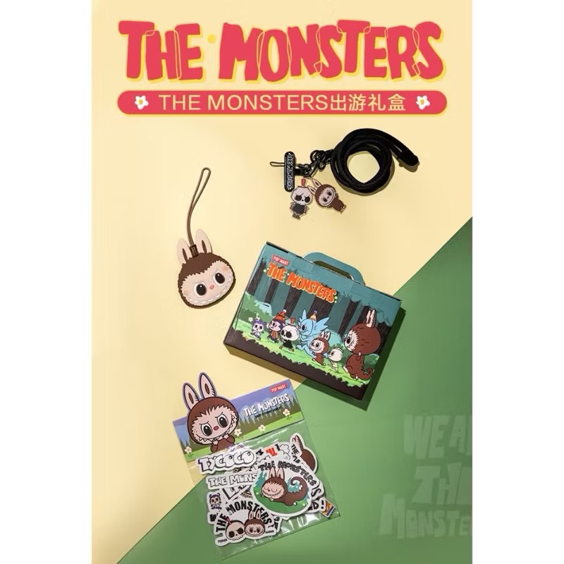 𝗸𝗼𝗶𝗸𝗼𝗶｜預購 popmart泡泡瑪特Labubu 出遊禮盒 手機掛繩 行李吊牌 貼紙