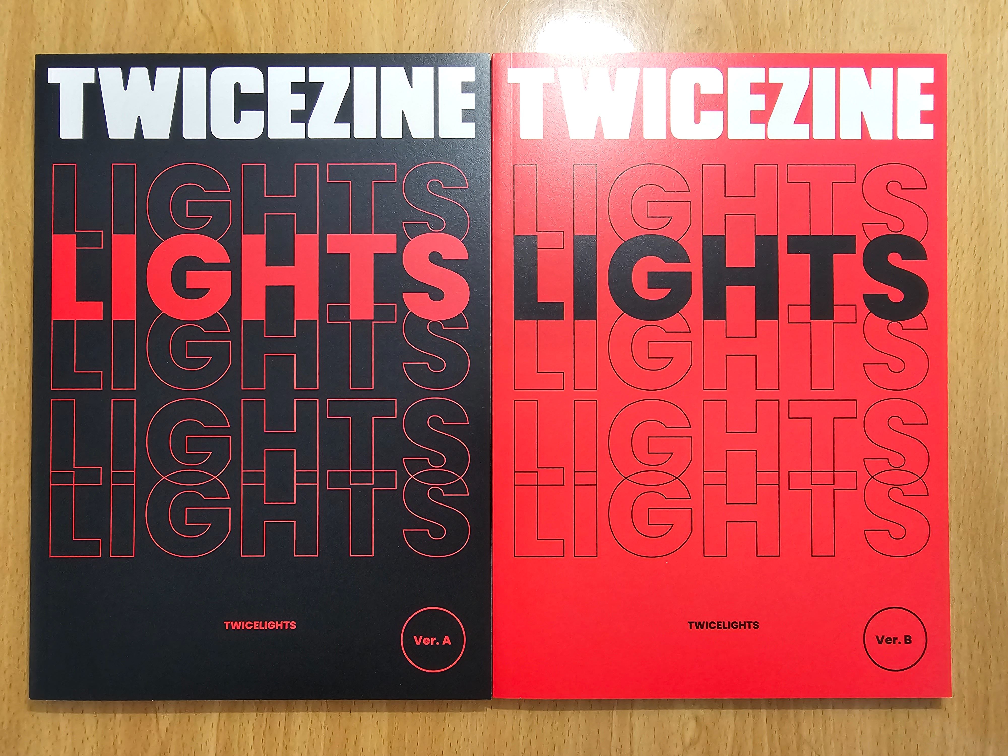 TWICEZINE LIGHTS 雜誌 黑紅兩版合售