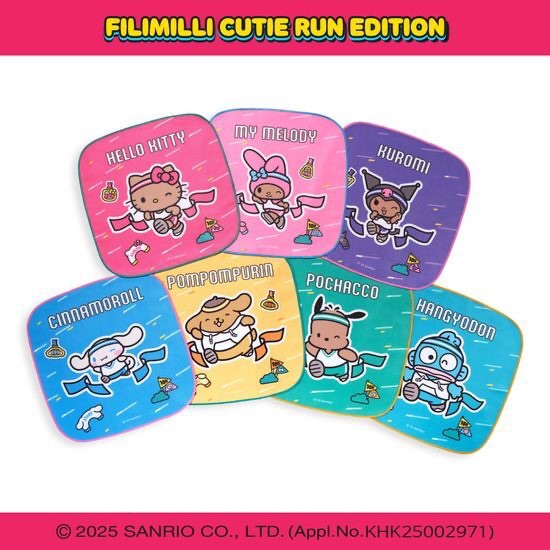 【限量現貨】三麗鷗運動會系列小毛巾收納吊飾