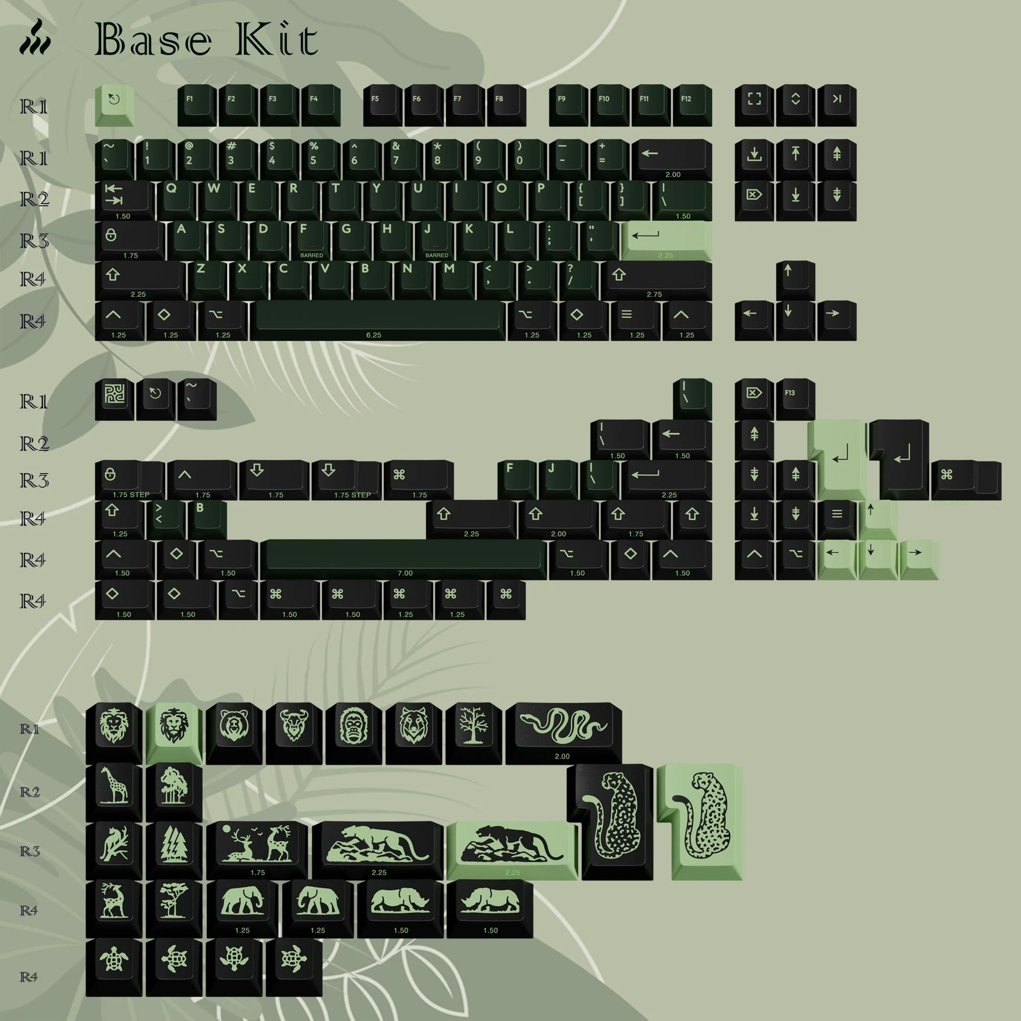 鍵帽 - PBTFANS UNTAMED （Base Kit）