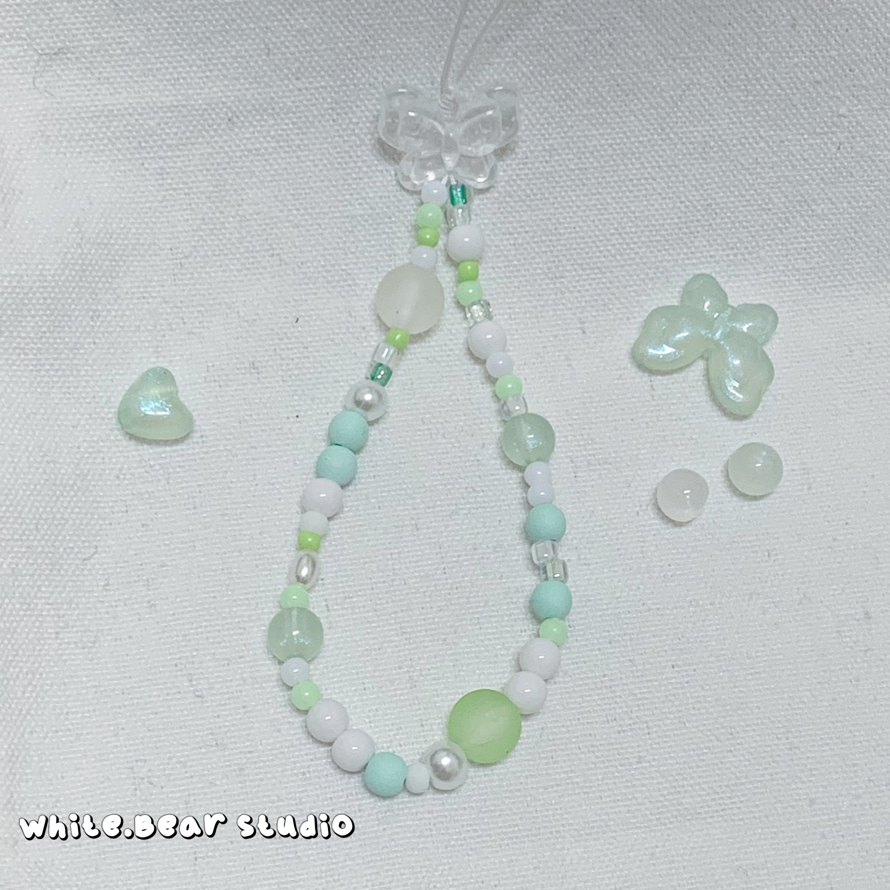 T!NG| 🍏蝴蝶串珠手機鍊｜手機掛繩 ccd掛繩