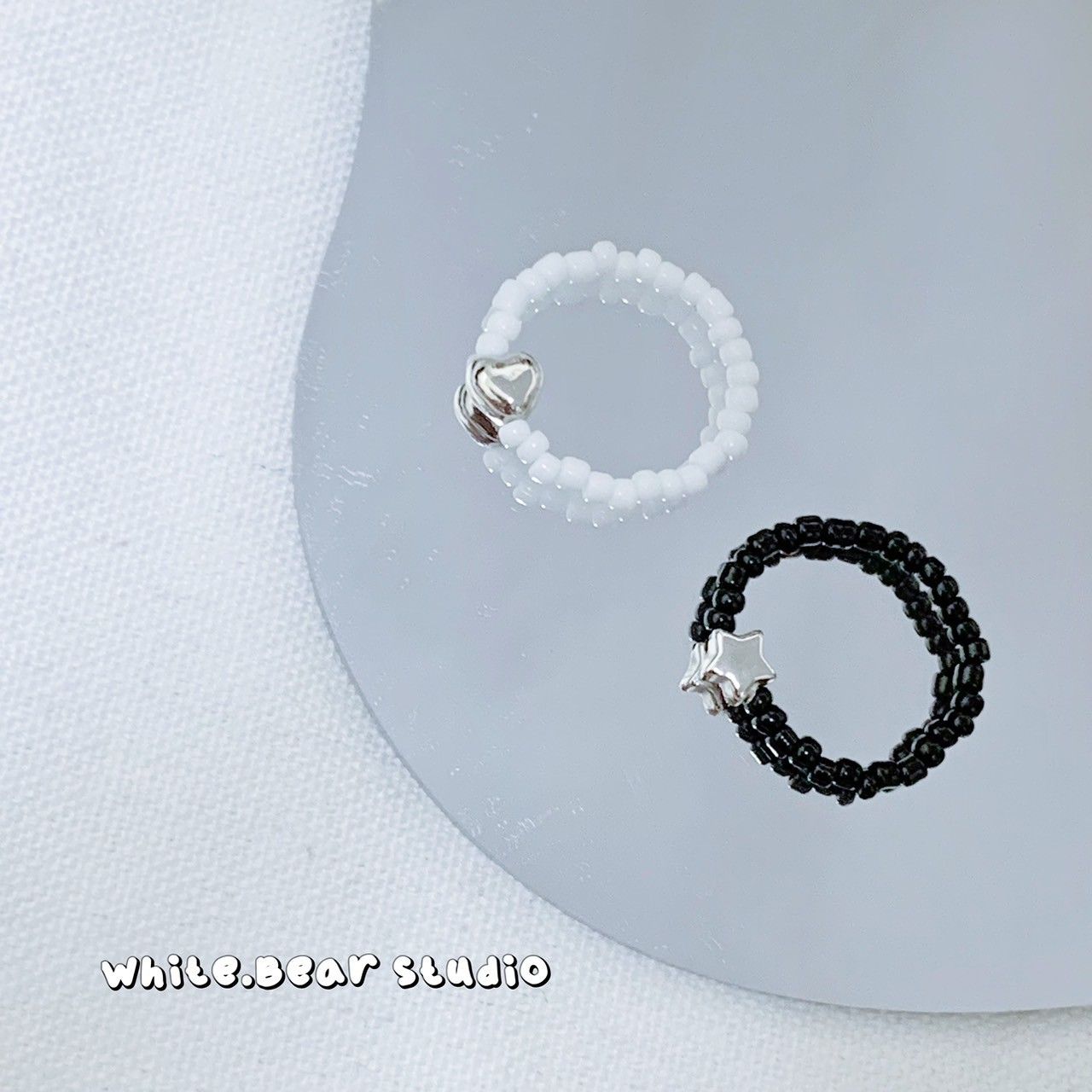 T!NG | 心星串珠戒指 |