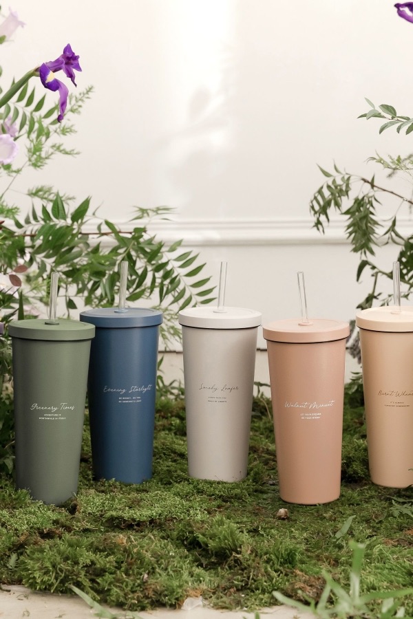 保冰‼️夏天必備☀️良杯製所二代-小莊園系列陶瓷易潔層吸管杯/皮革杯提袋/矽膠防塵【細】吸管蓋