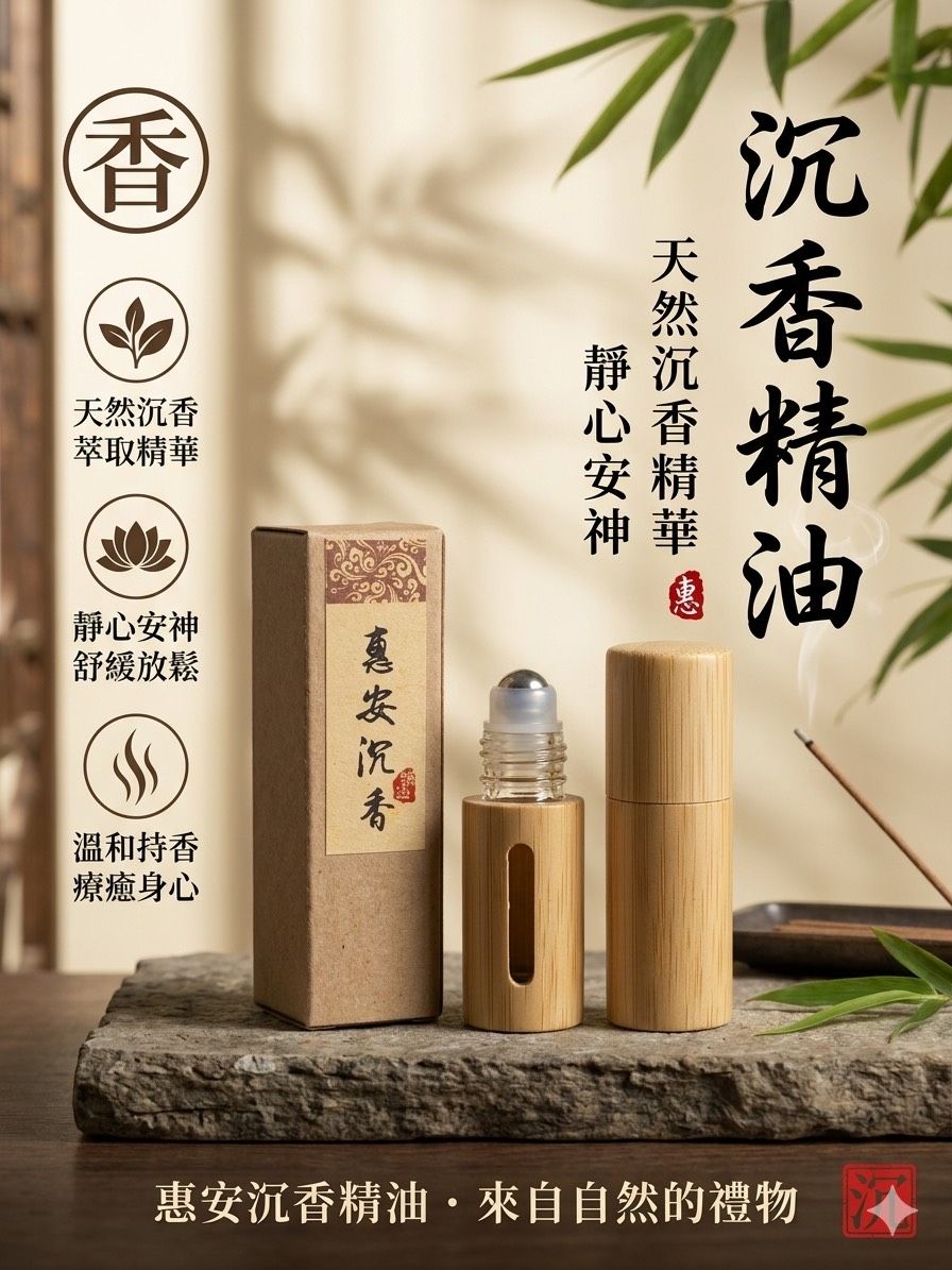 惠安沉香精油滾珠裝-5ml