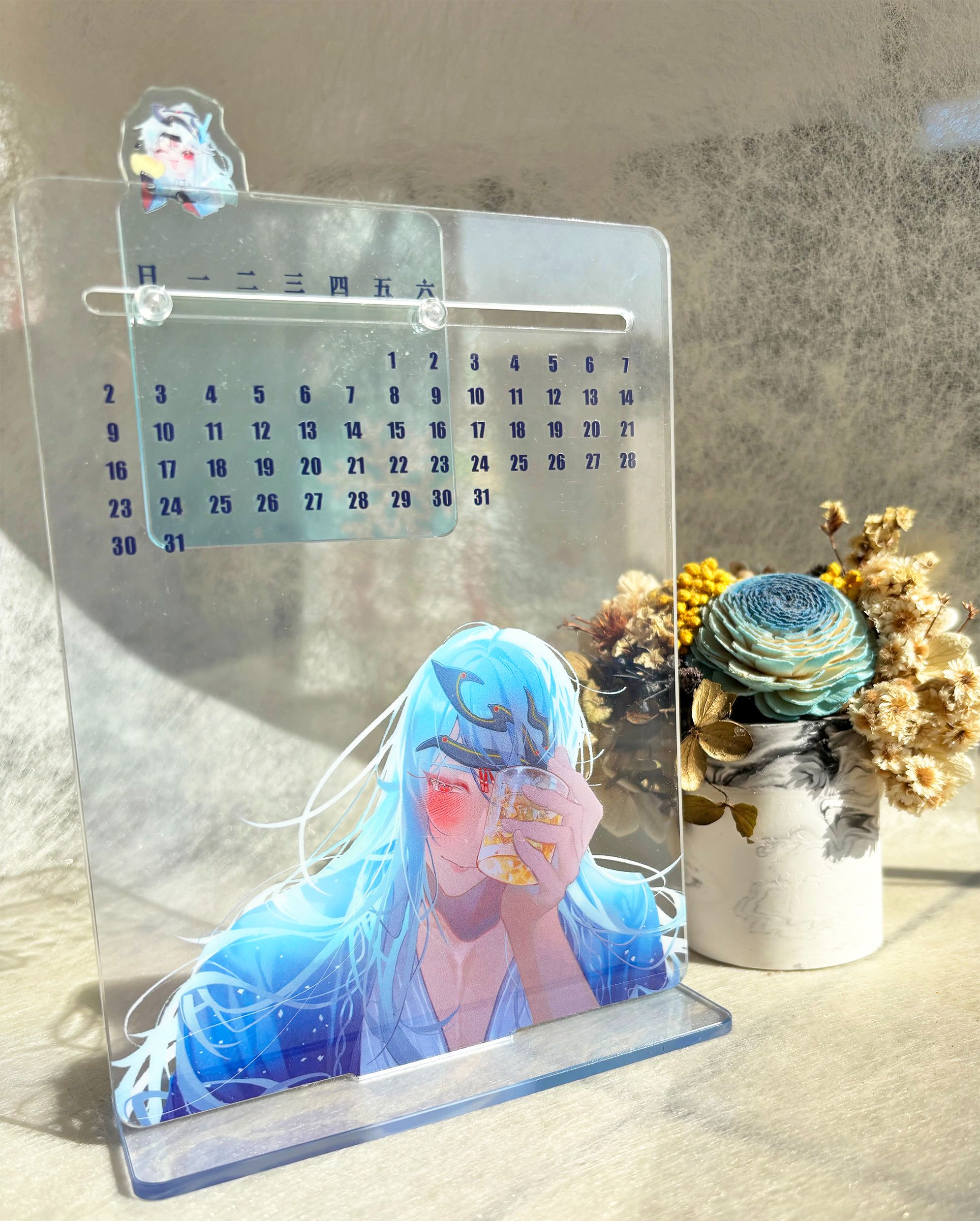凜 壓克力萬年曆 12*17 cm
