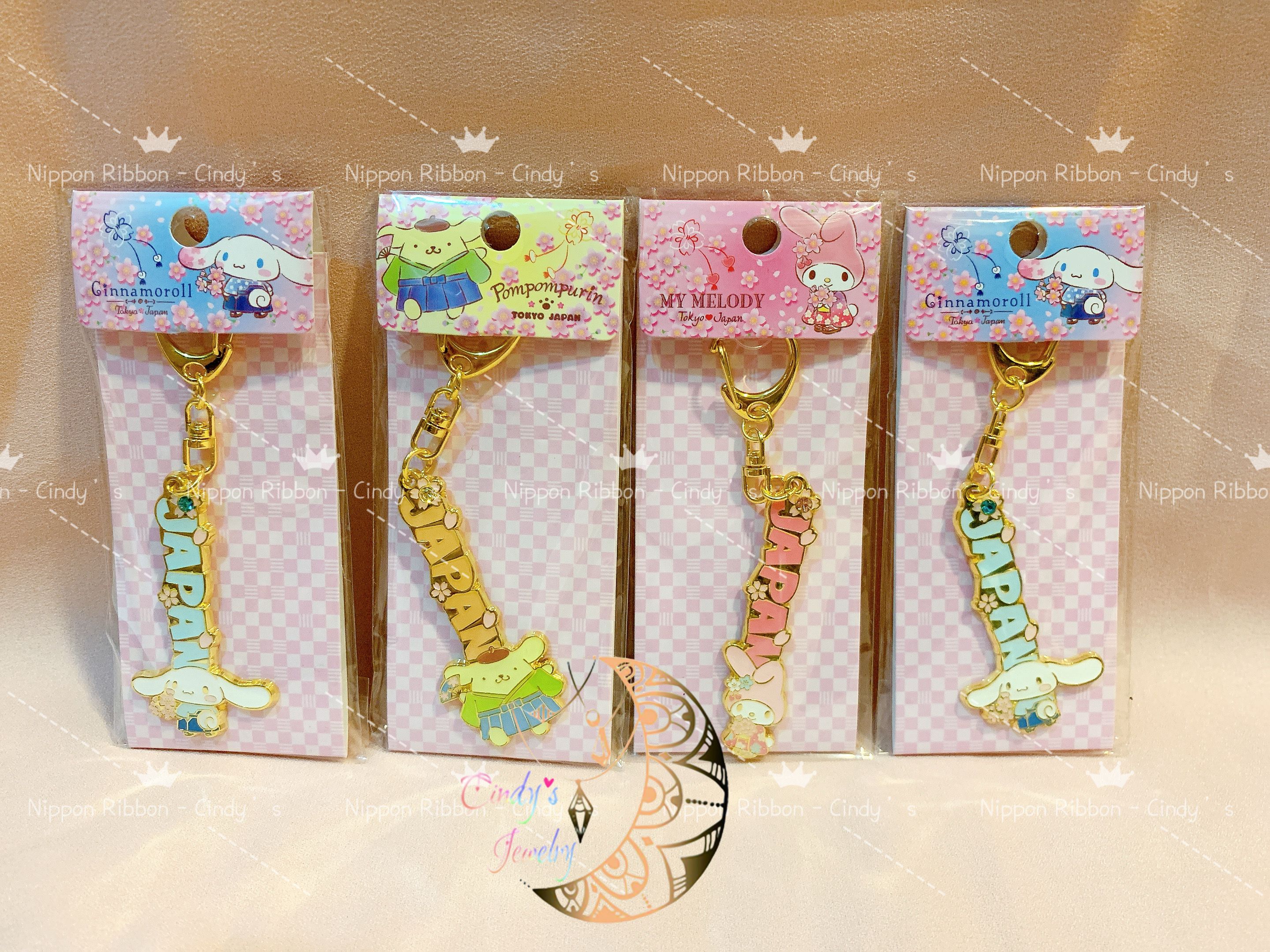 【現貨日本帶回】全新正版 🎌日本限定 Sanrio 三麗鷗商店 Japan 金屬吊飾 大耳狗 布丁狗 美樂蒂