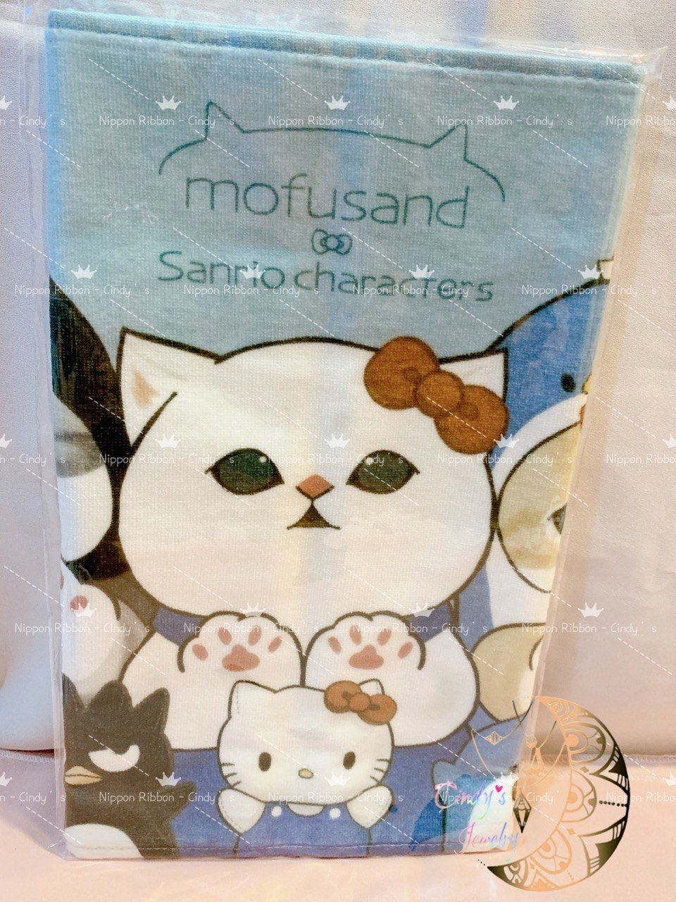 【現貨日本帶回】🎌全新正版現貨 貓福珊迪 Mofusand三麗鷗聯名系列 柔軟洗臉巾 長毛巾 日本販售限定