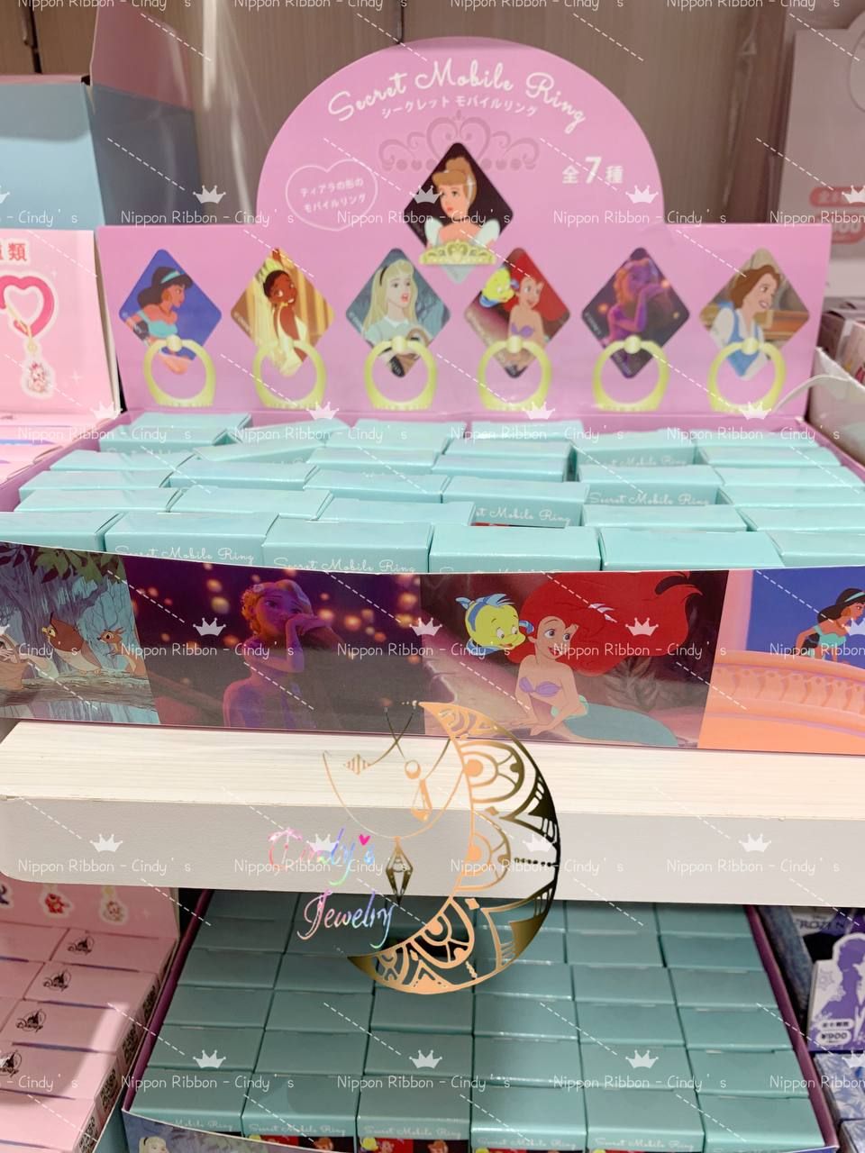 【現貨日本帶回】🎌全新正版現貨 迪士尼Disney 公主系列手機指環盲盒盲抽 抽抽樂 抽選 隨機出貨 全7種 日本限定