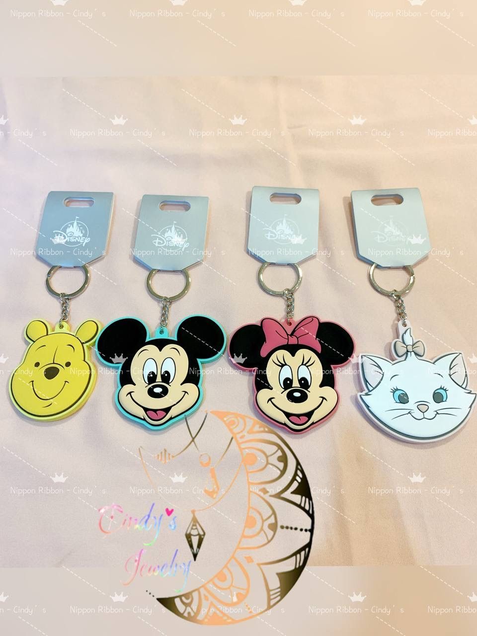 【現貨日本帶回】🎌全新正版現貨 迪士尼Disney 小鏡子造型吊飾鑰匙圈 小熊維尼 米奇 米妮 瑪麗貓