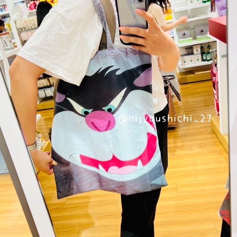日本迪士尼商店 壞貓咪魯斯佛購物袋