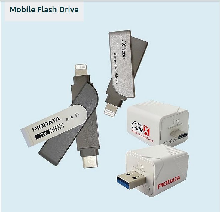 PioData iXflash Cube備份酷寶 iPhone/iPad充電即備份硬碟