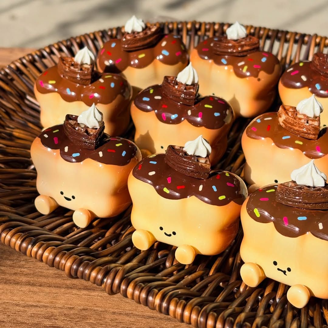 巧克米鬆餅麵包人