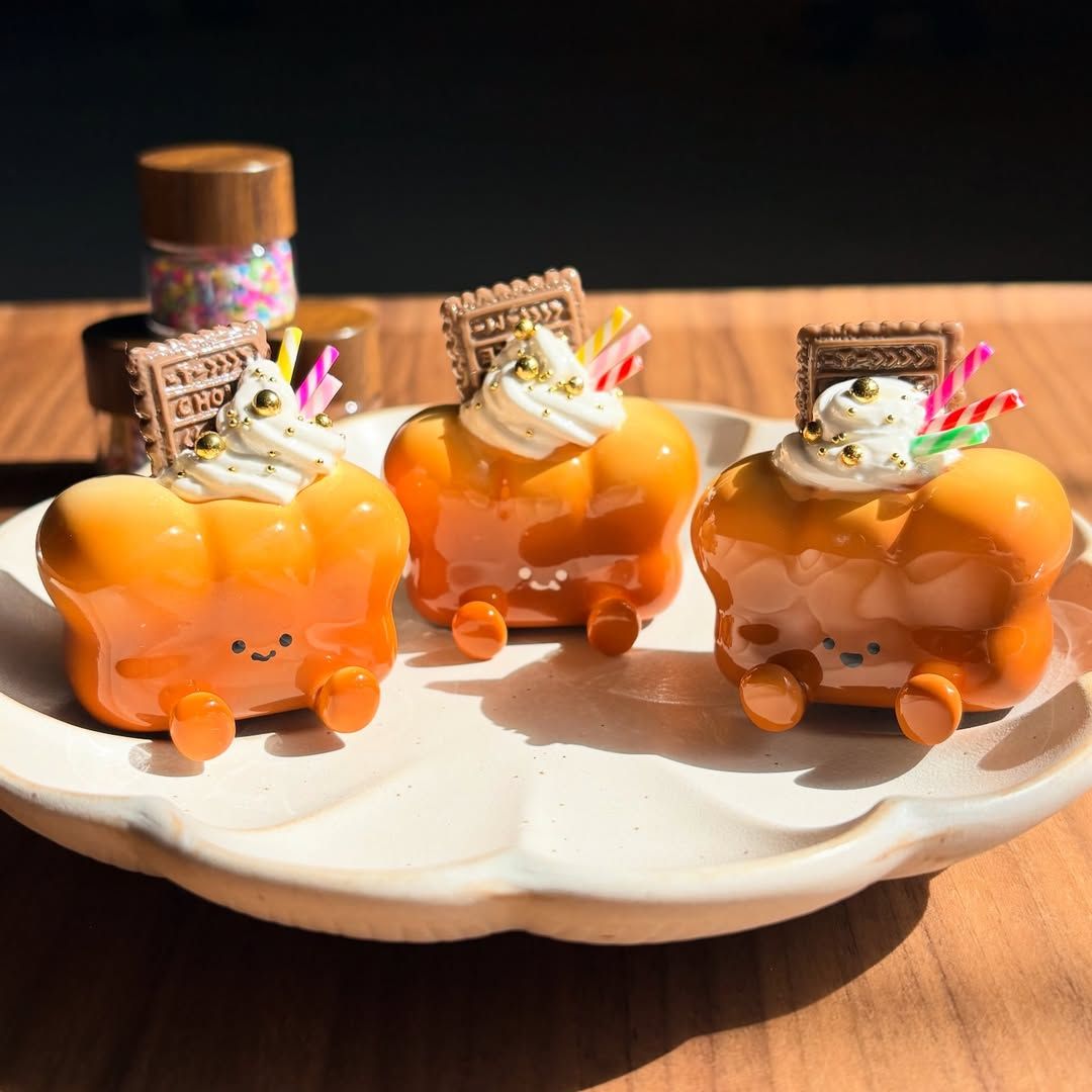 彩虹捲心酥麵包人