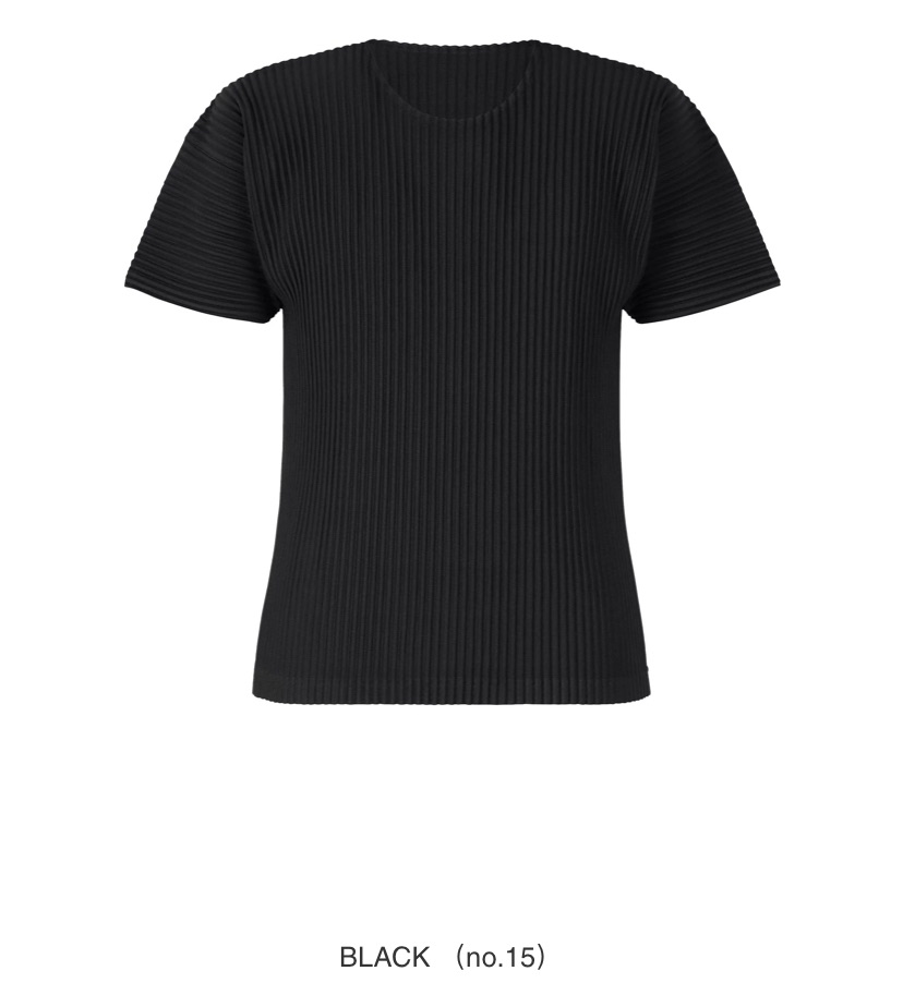 三宅一生Issey Miyake Homme Plisse 基本款黑色2號短袖T shirt
