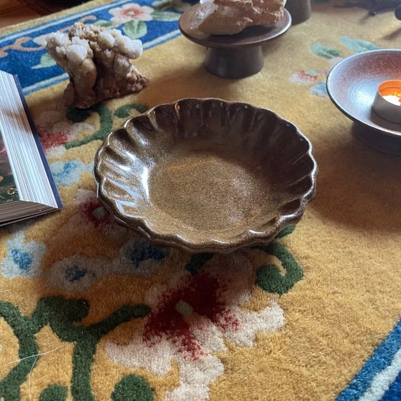 雅藝盆栽｜植物灰釉花缽