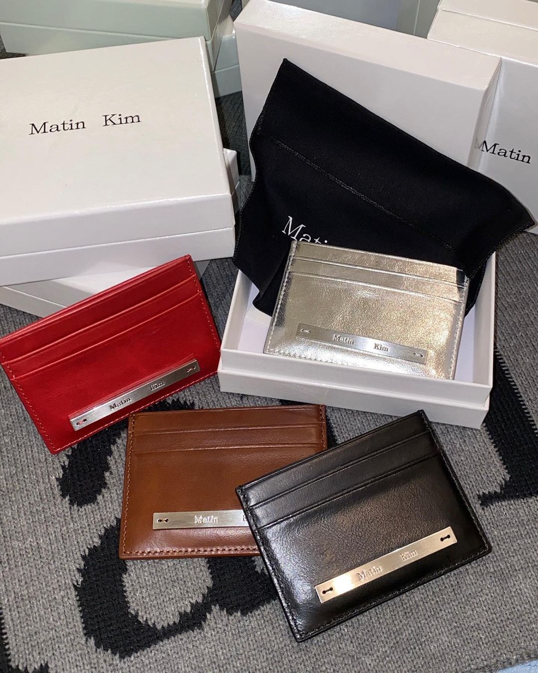 MATIN KIM VINTAGE CARD WALLET IN