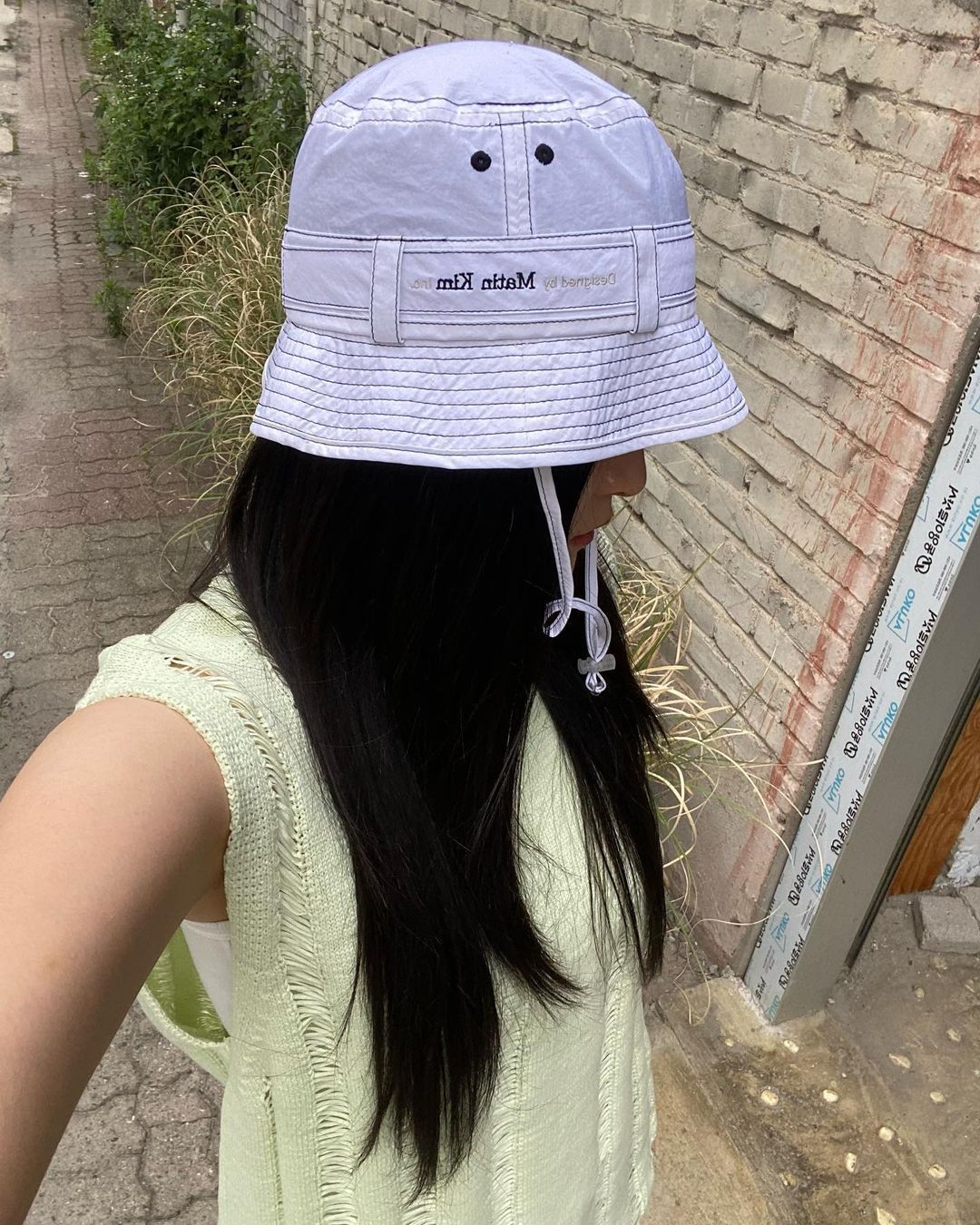 MATIN KIM MATIN STITCH SAFARI BUCKET HAT