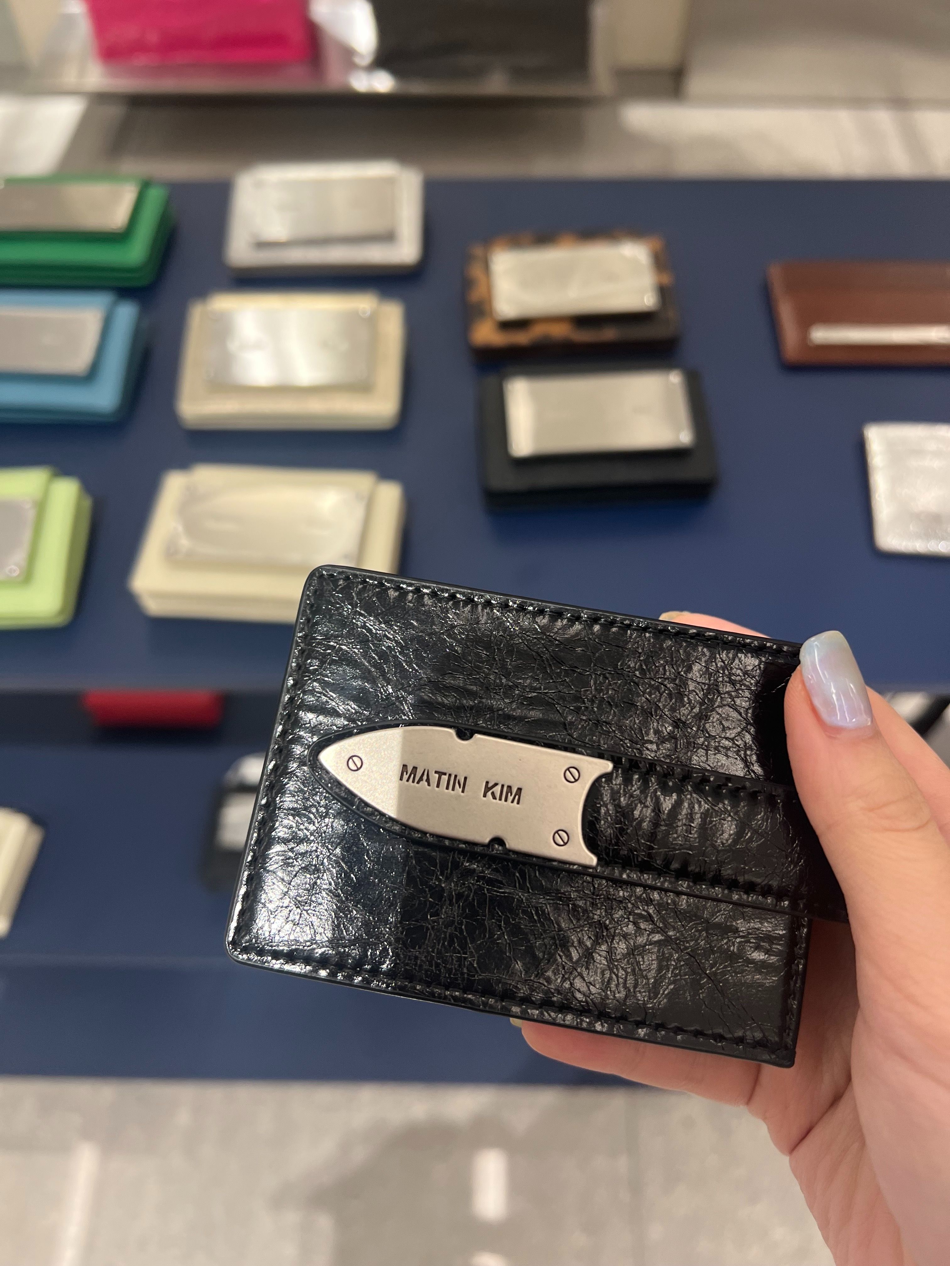 MATIN KIM ACCORDION NECKLACE WALLET IN