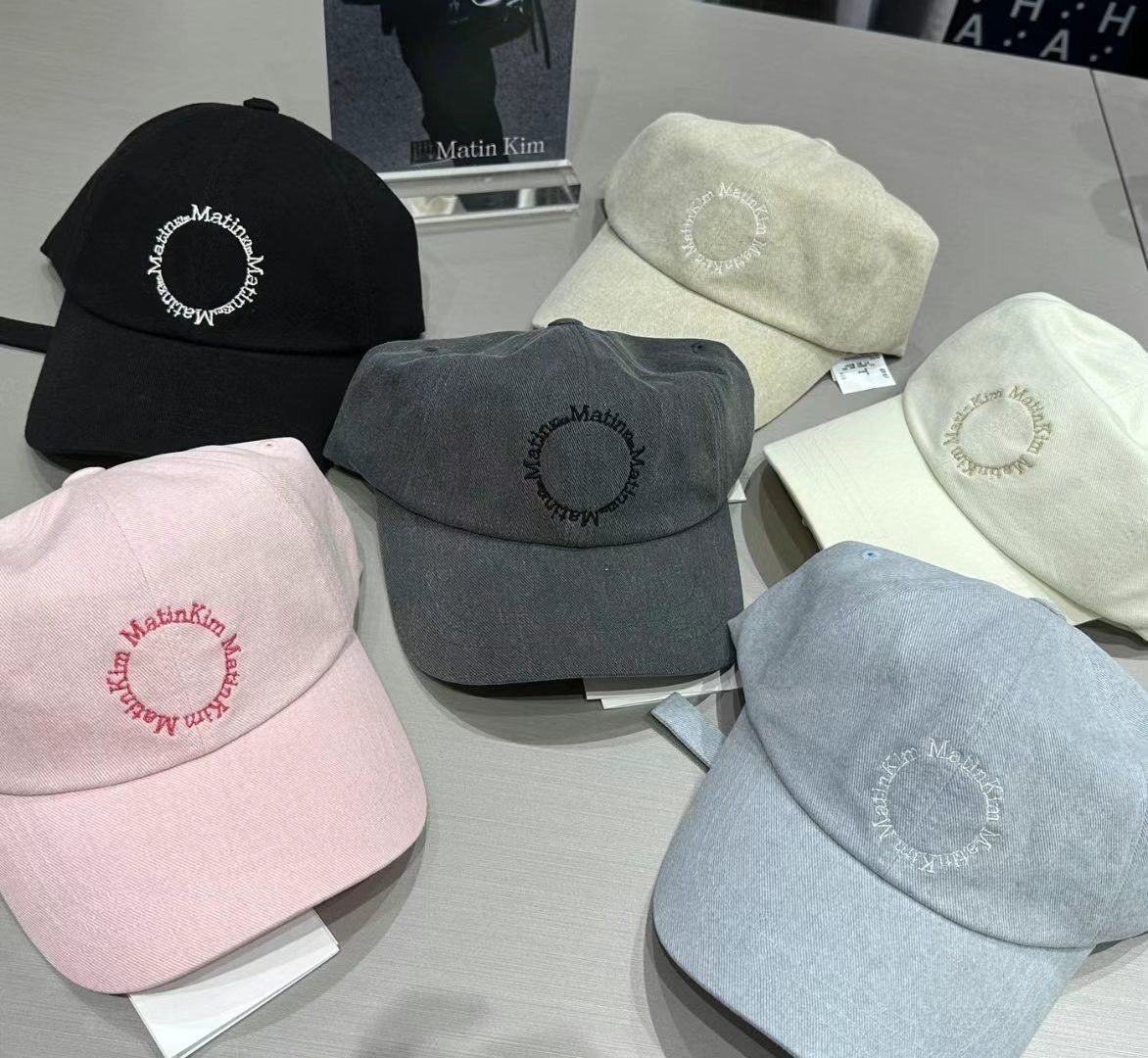 MATIN KIM MACARON LOGO BALL CAP