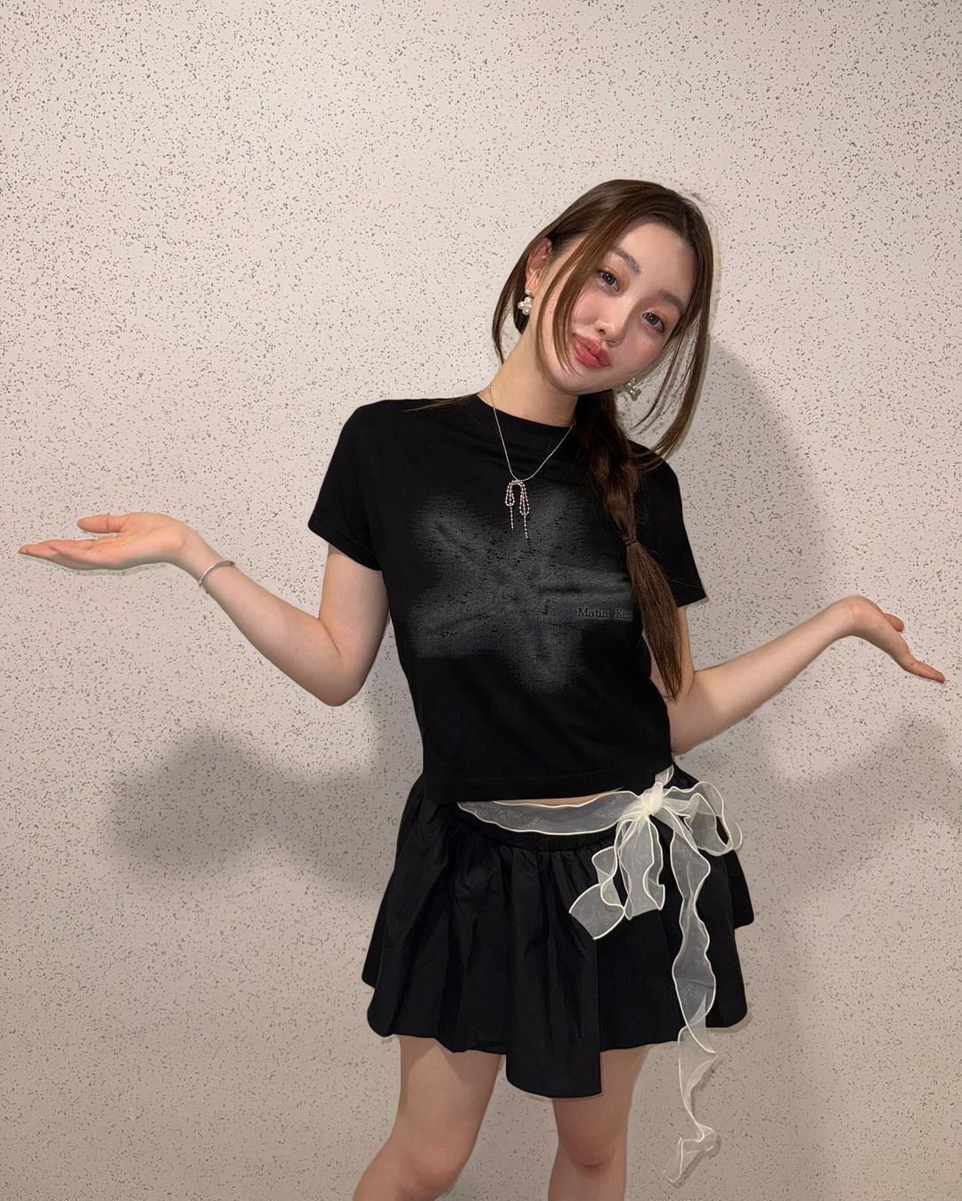 MATIN KIM STARFISH GRAPHIC CROP TOP IN